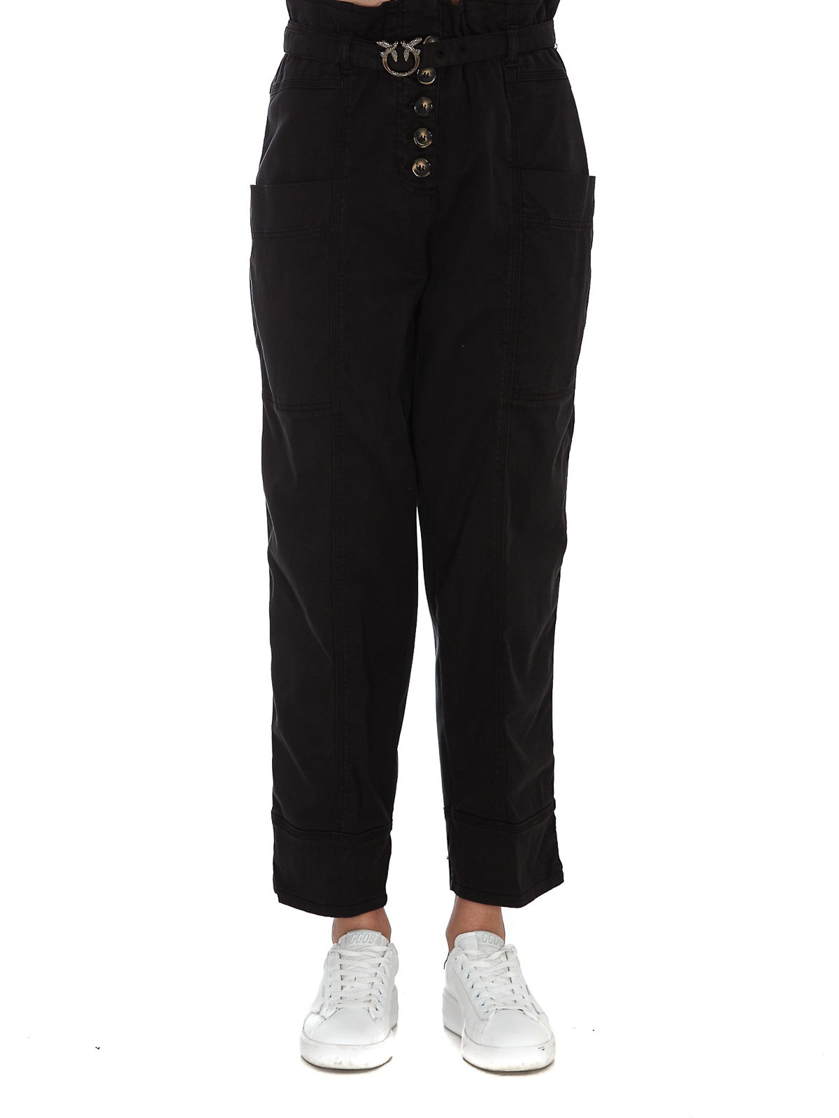 パンツ PINKO Women Trousers 104884A213Z99 Black PINKO Paraguay straight-leg Trousers | Black | FARFETCH JO