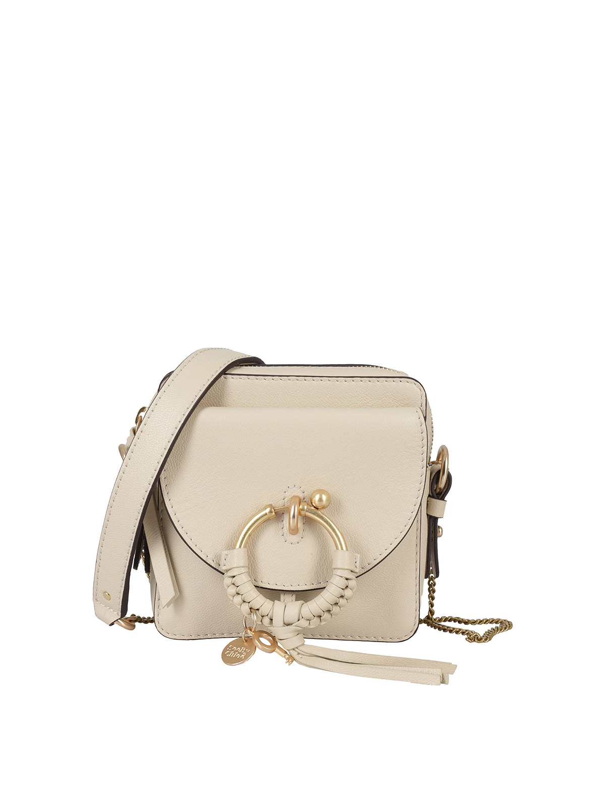 See by Chloé Mini Joan camera bag - Beige|CHS20US99438824H