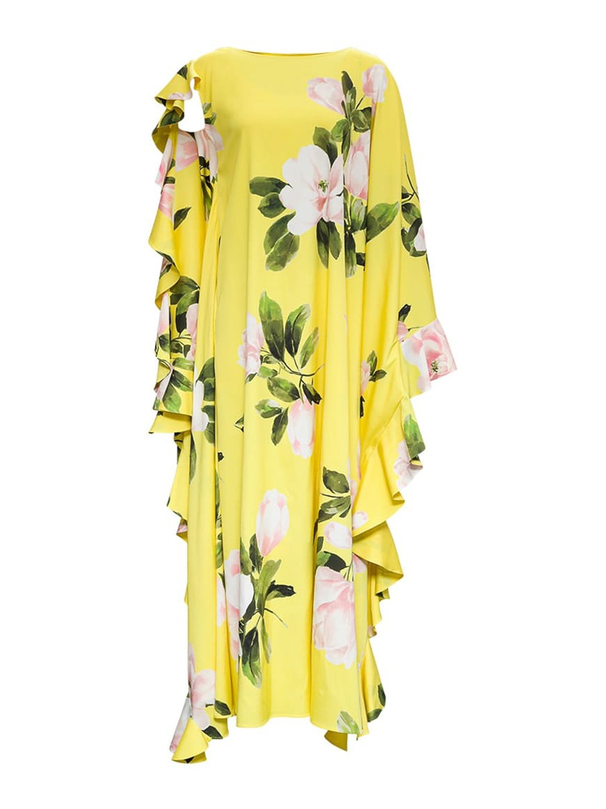Valentino Garavani Floral print flounced silk dress|VB0VAVR06CYIK9