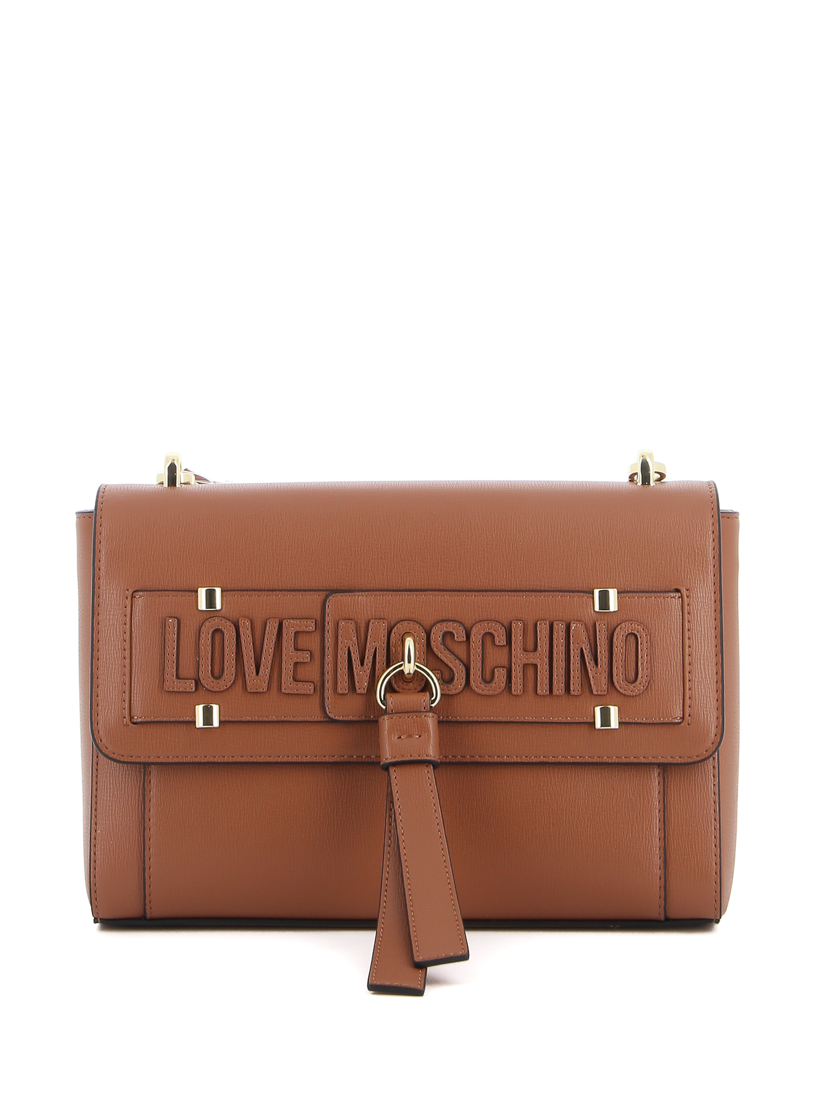 Love Moschino Brown faux leather shoulder bag JC4274PP0CKM0200