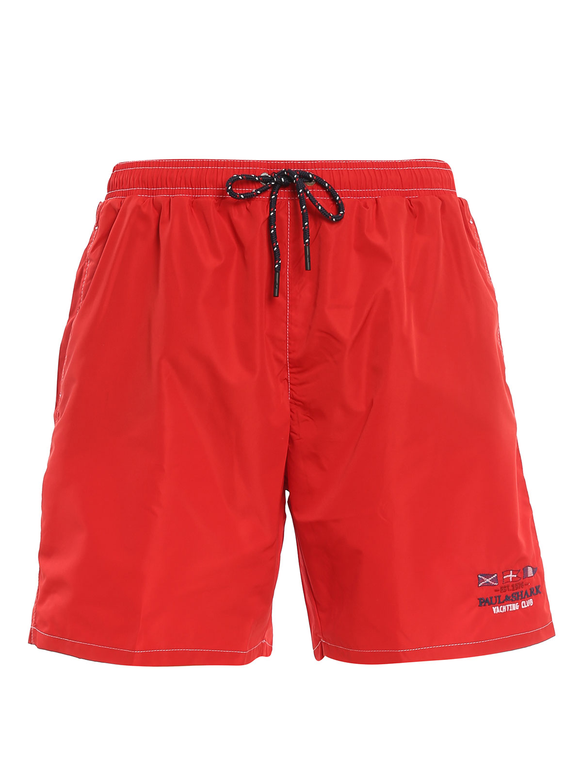 Paul & Shark Nylon Swim Shorts In Red