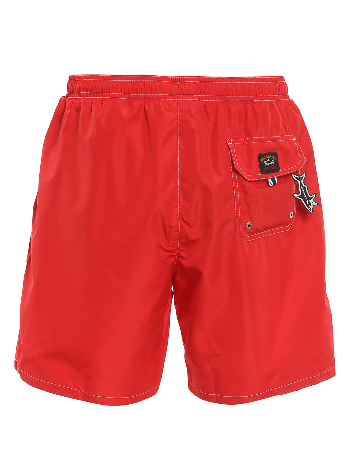 Shop Paul & Shark Nylon Swim Shorts In Red