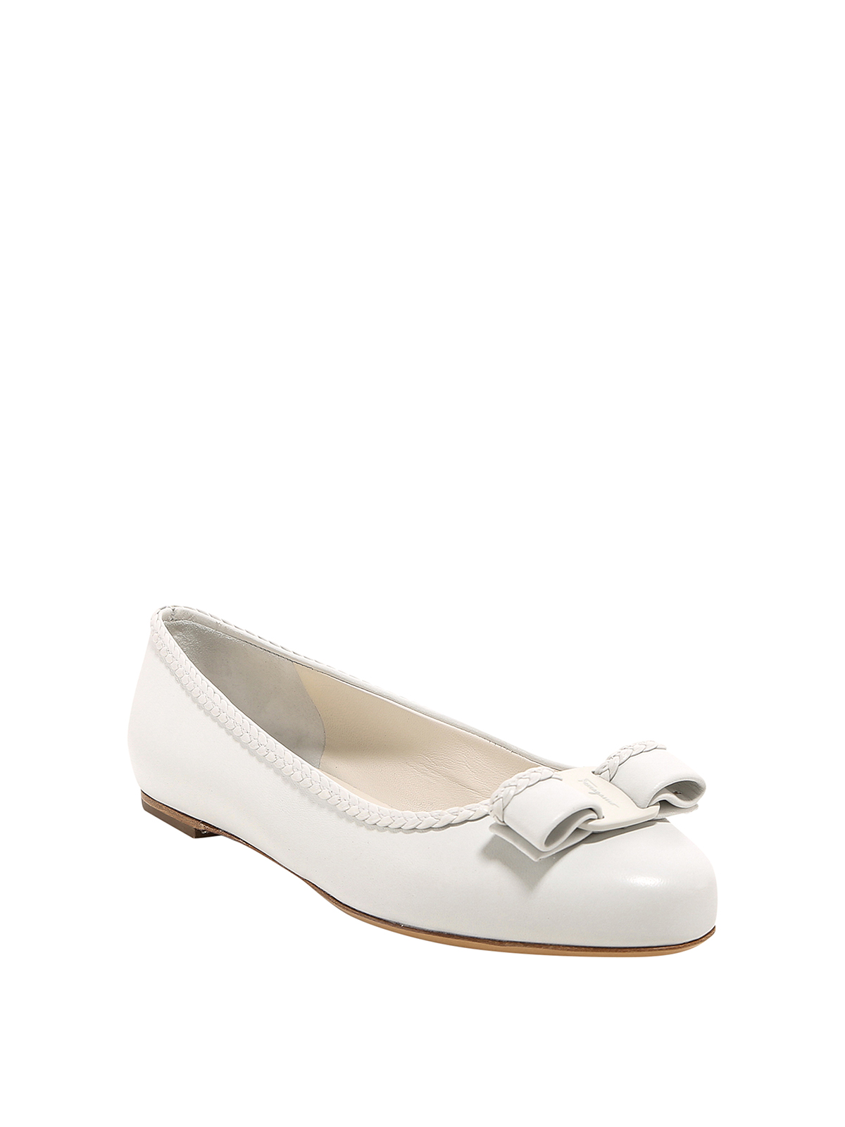Ferragamo Varina flats - White - Women|01B637743850BIANCA