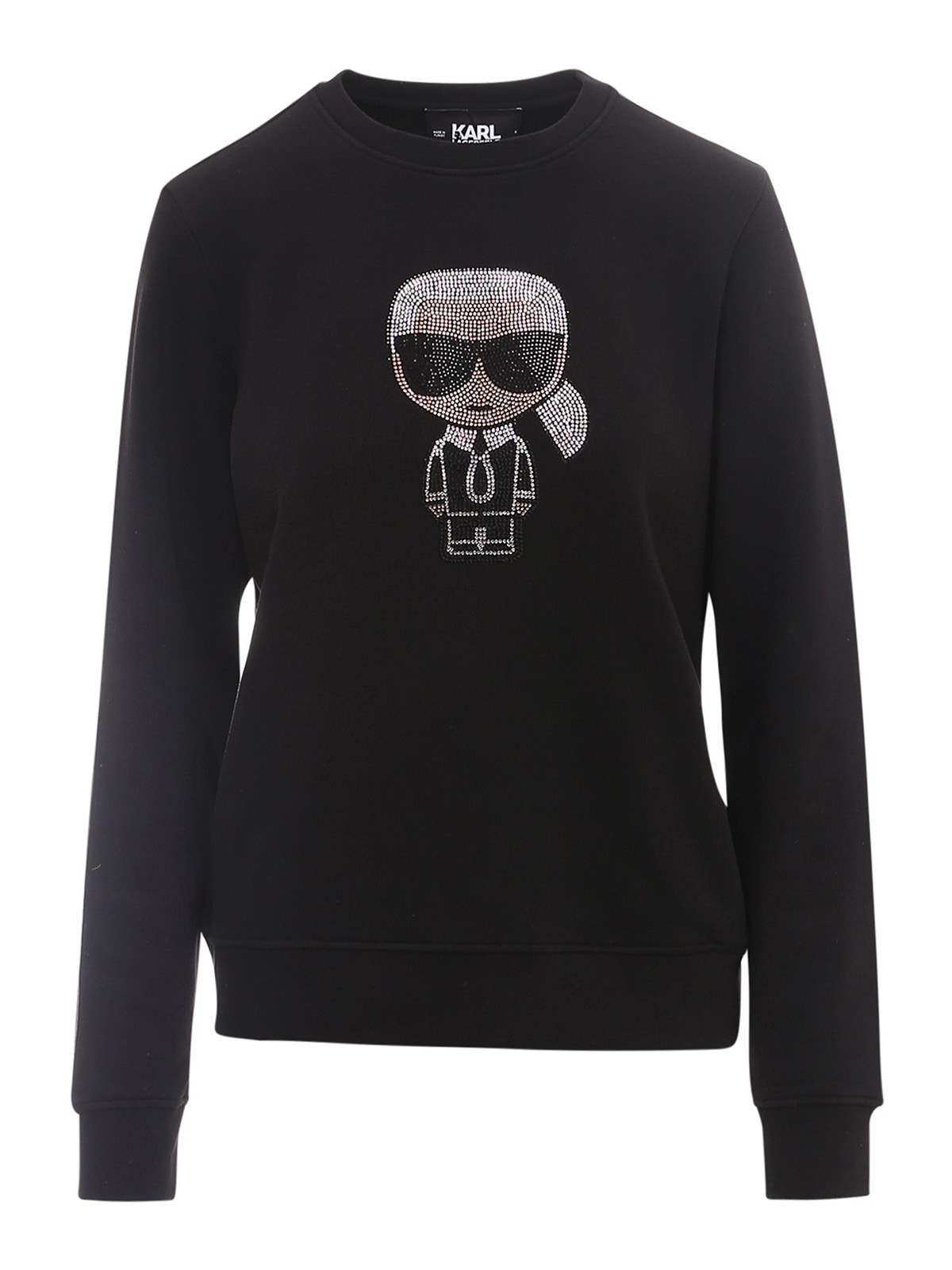Karl Lagerfeld Embellished Sweatshirt In Black