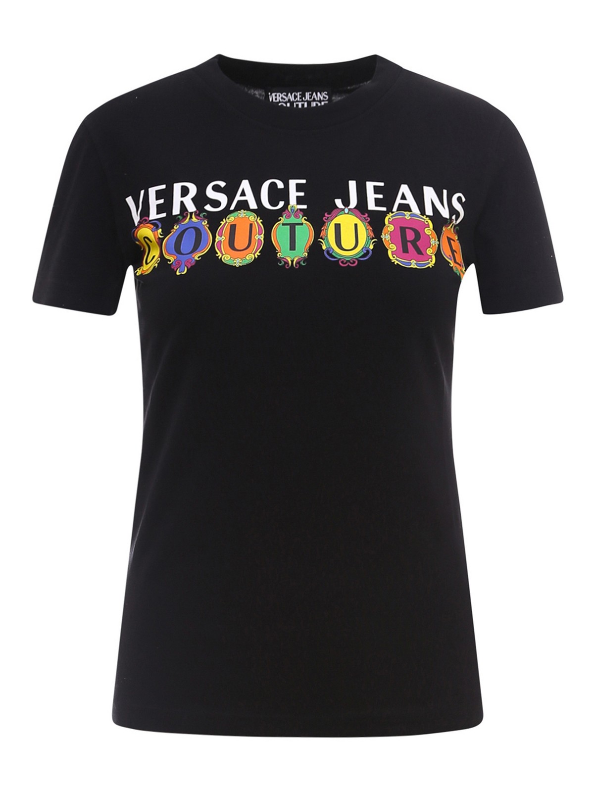 T-shirts Versace Jeans - Logo print T-shirt - B2HWA7PA30457899 | thebs.com