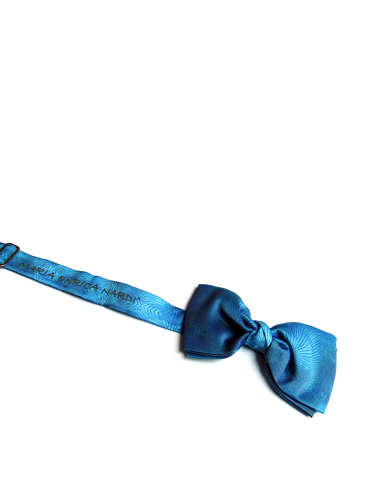 Shop Maria Enrica Nardi Vietri Handmade Silk Bow Tie In Light Blue