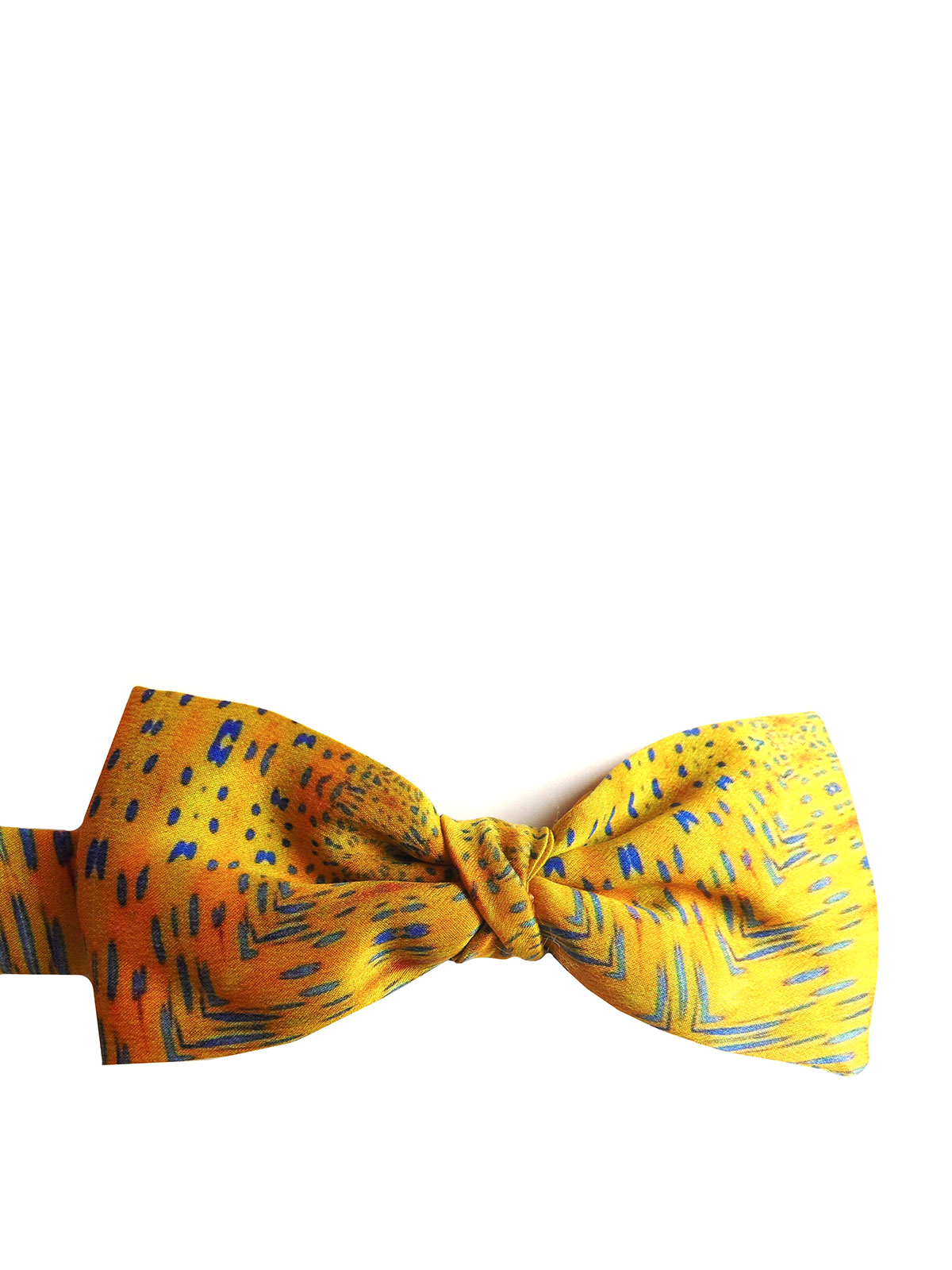 Maria Enrica Nardi Segesta Handmade Silk Bow Tie In Yellow