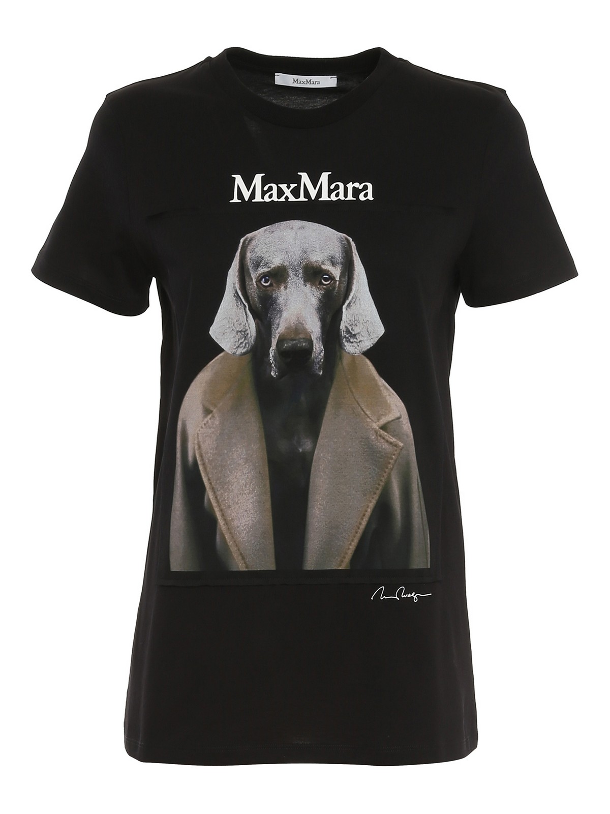 トップス Max mara DOG STAR SHORT SLEEVE T SHIRT Max Mara Dogstar T-shirt - Black - Women|194609196004