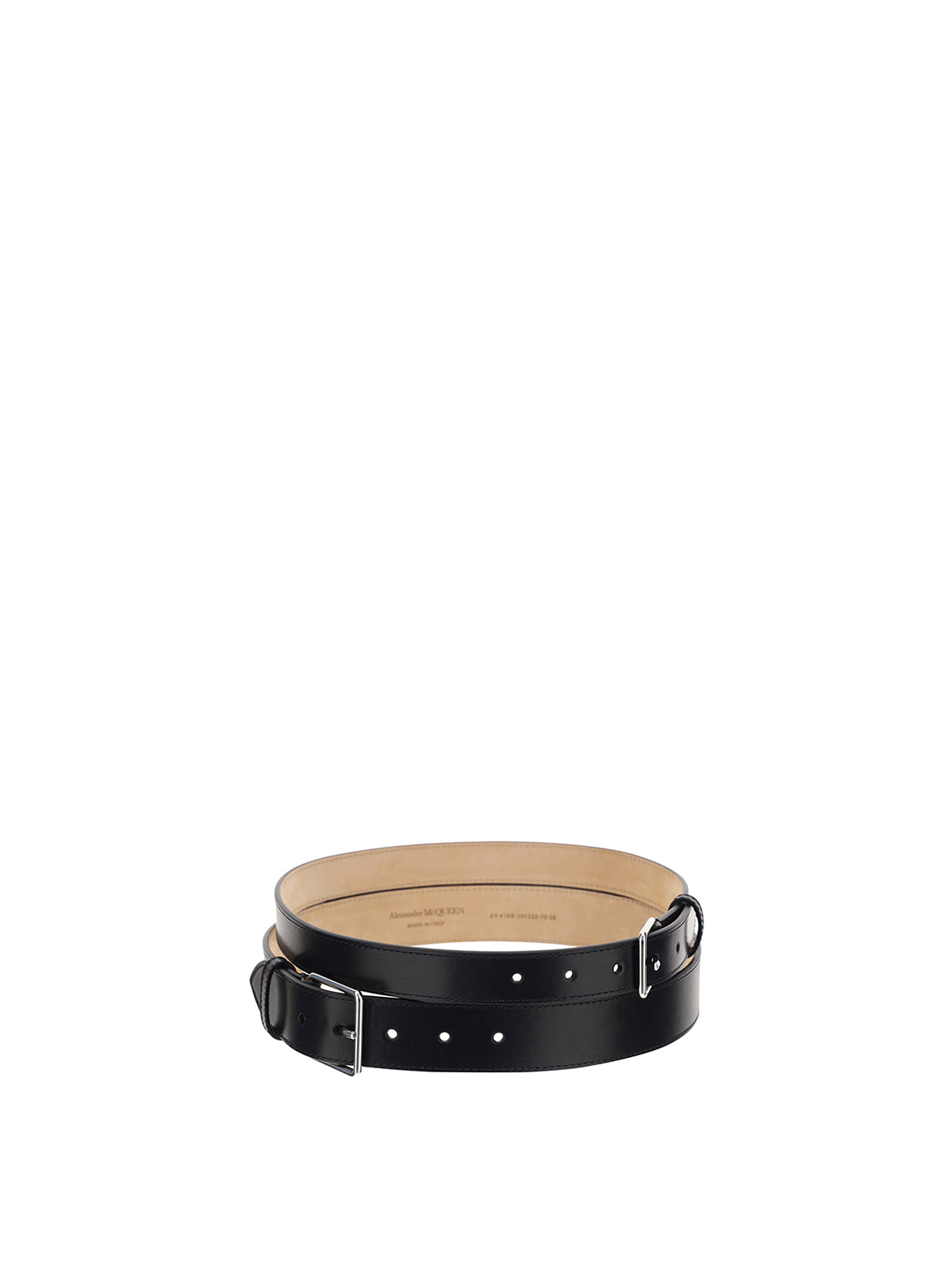 Belts Alexander Mcqueen - Leather double belt - 5941881BR0I1000