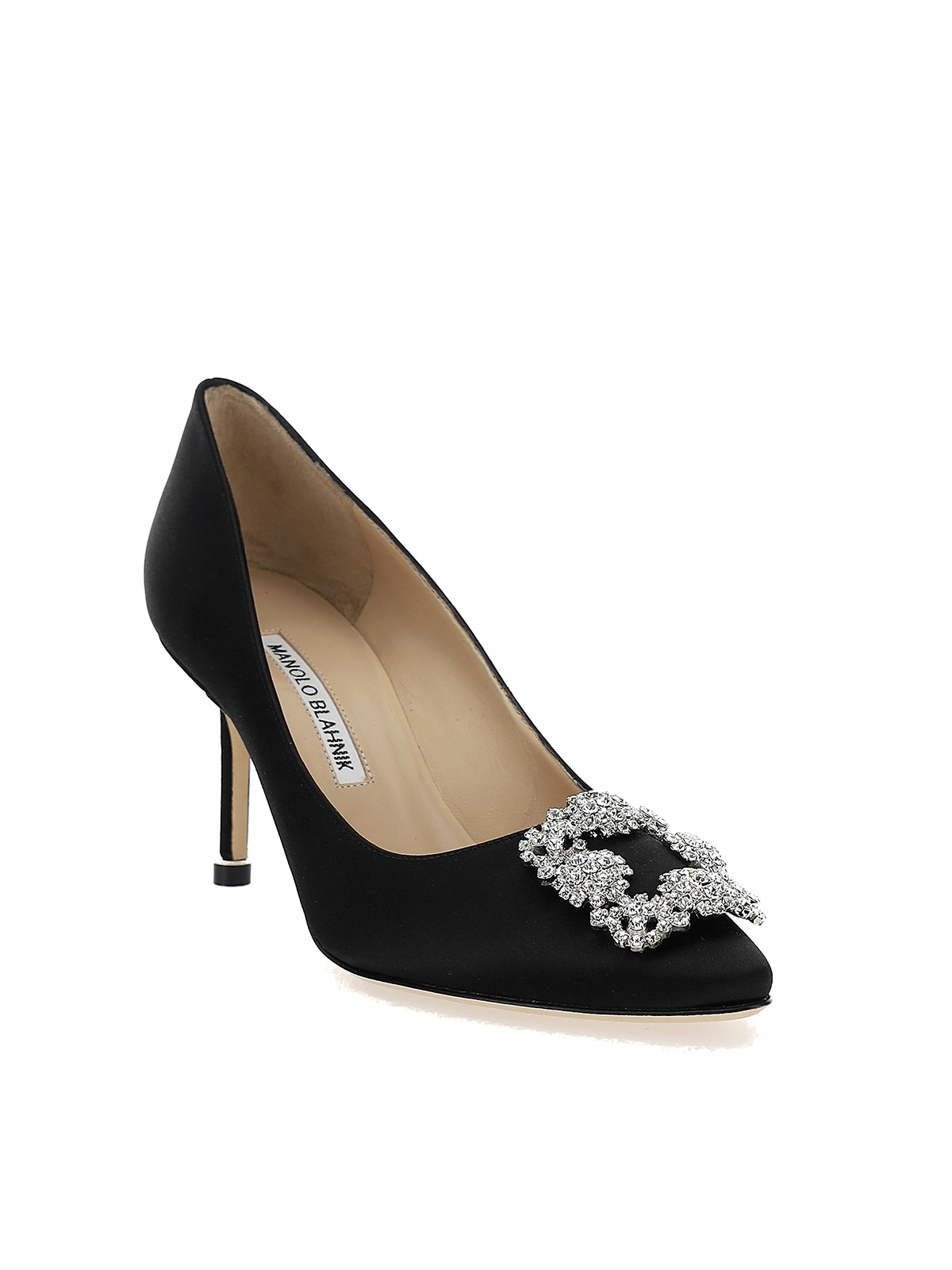 Manolo Blahnik Hangisi silk pumps Black Women 9XX03160015