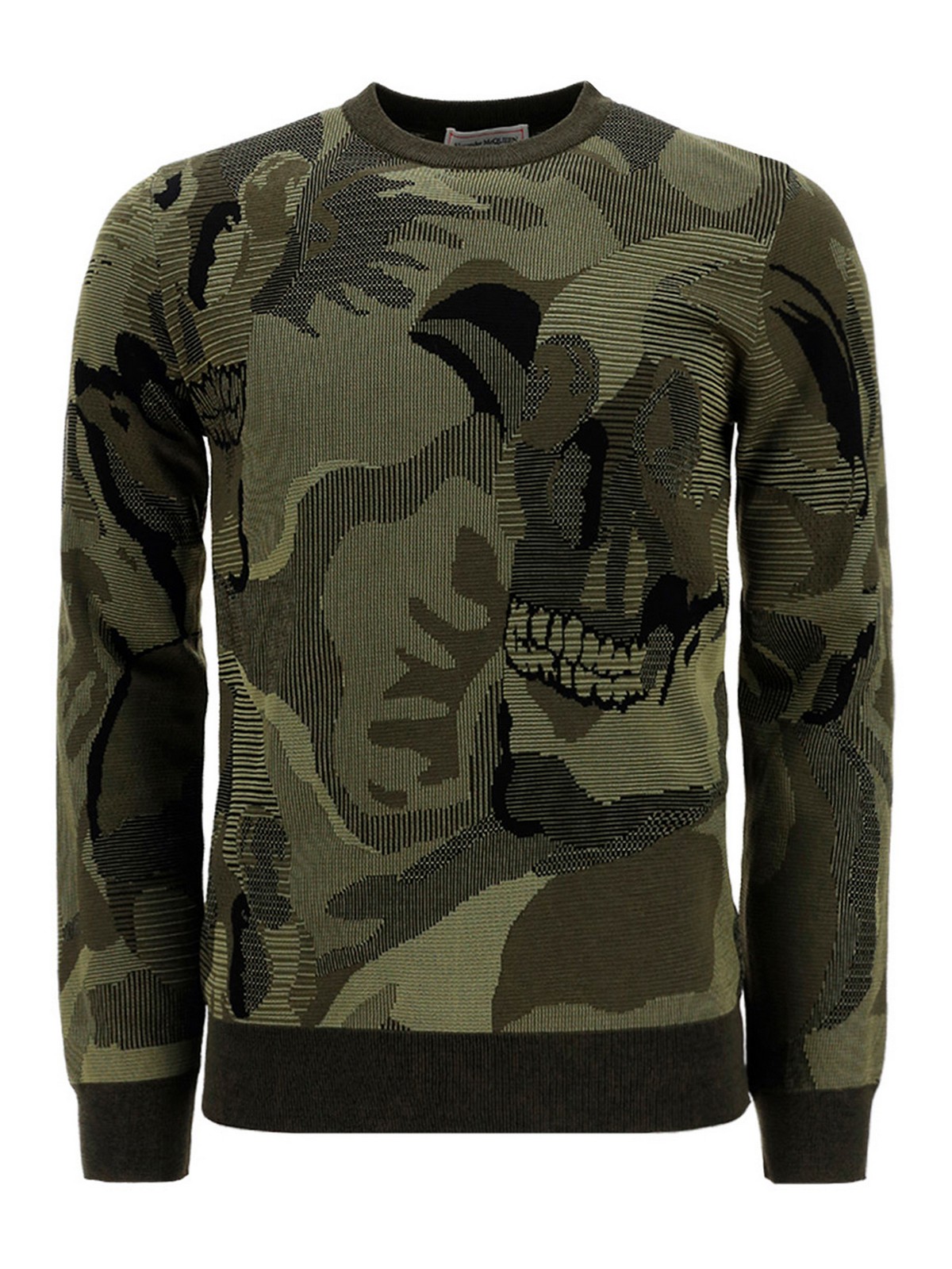 Alexander Mcqueen Jacquard sweater - Dark Green|651185Q1XBE3260