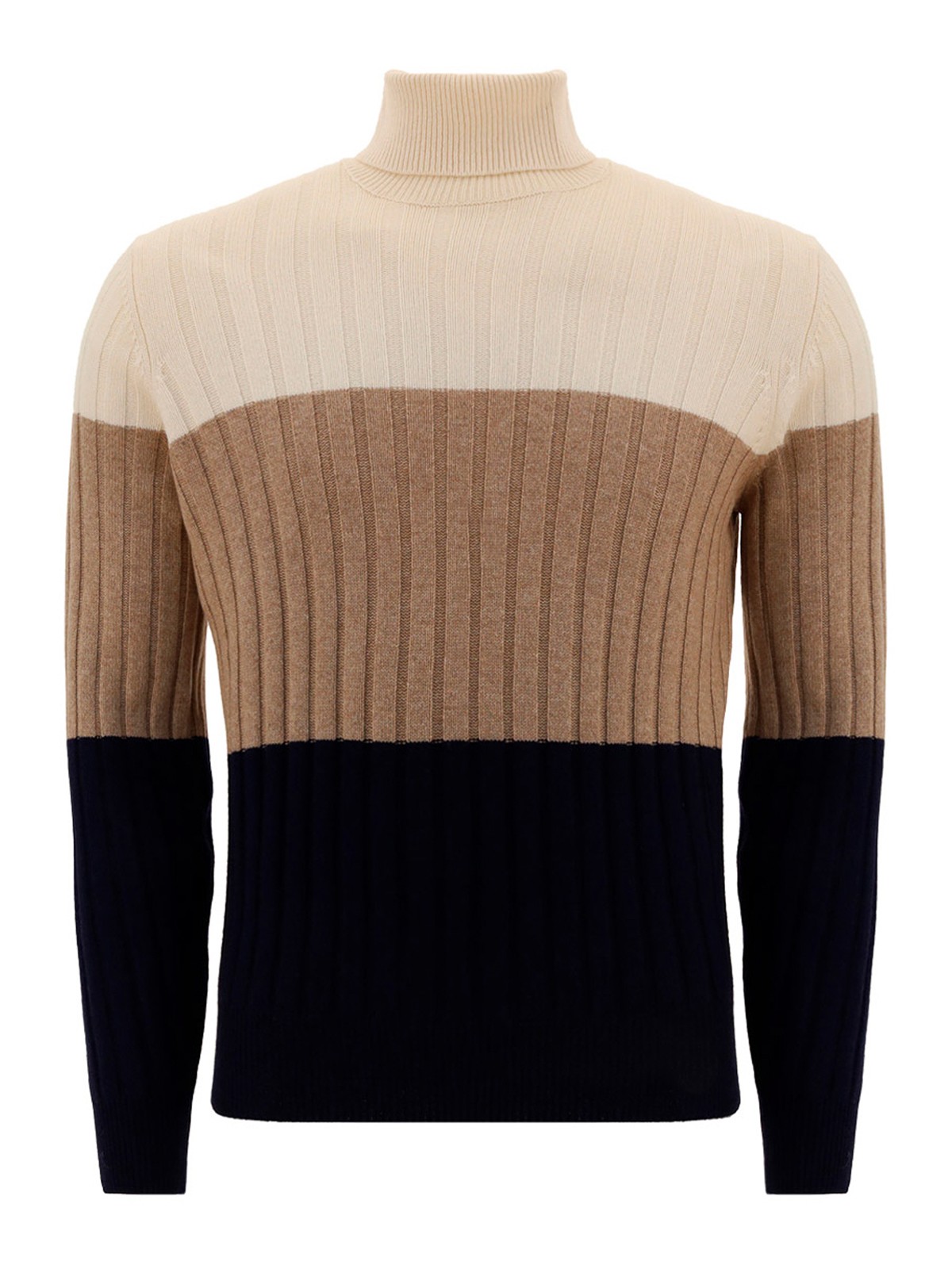 Turtlenecks Polo necks Brunello Cucinelli Tri coloured turtleneck M36702103CF055