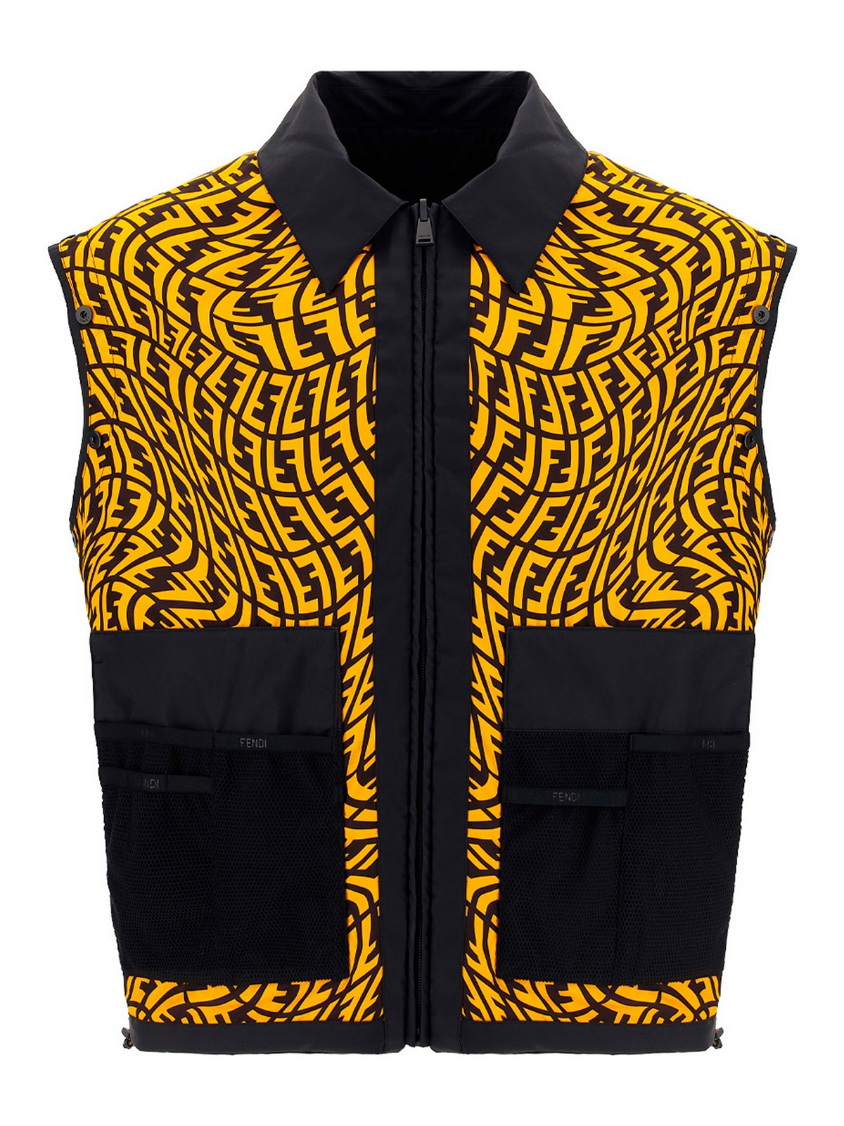 Fendi Tech fabric windbreaker - Black - Men | FAA829AGBHF0GME