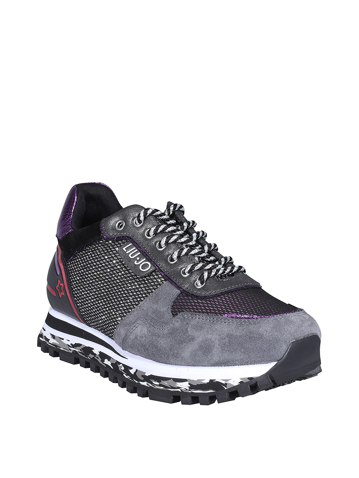 Liu Jo Fabric and leather sneakers - Grey