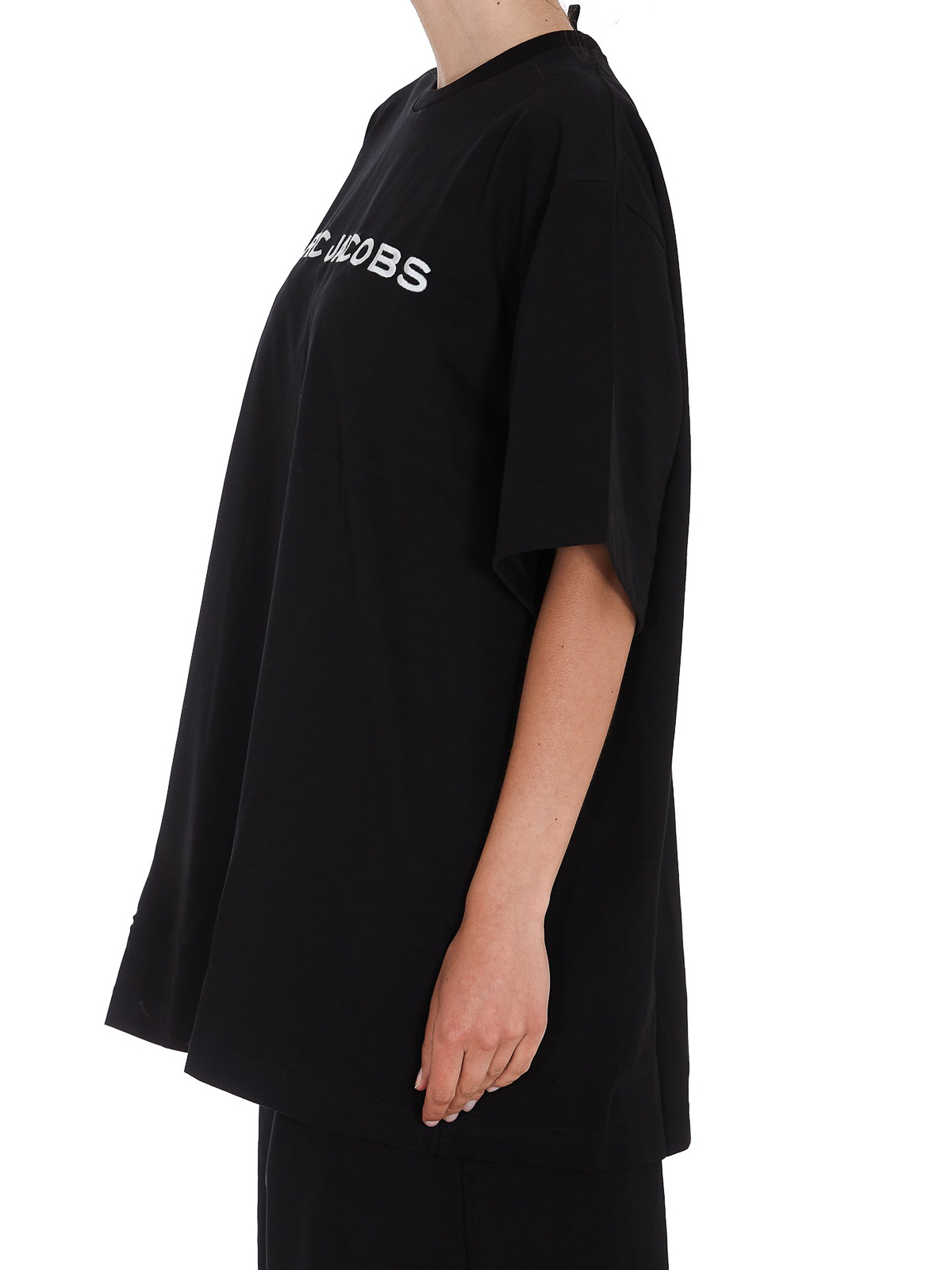 Marc Jacobs Logo embroidery T-shirt - Black|C602C06PF21001