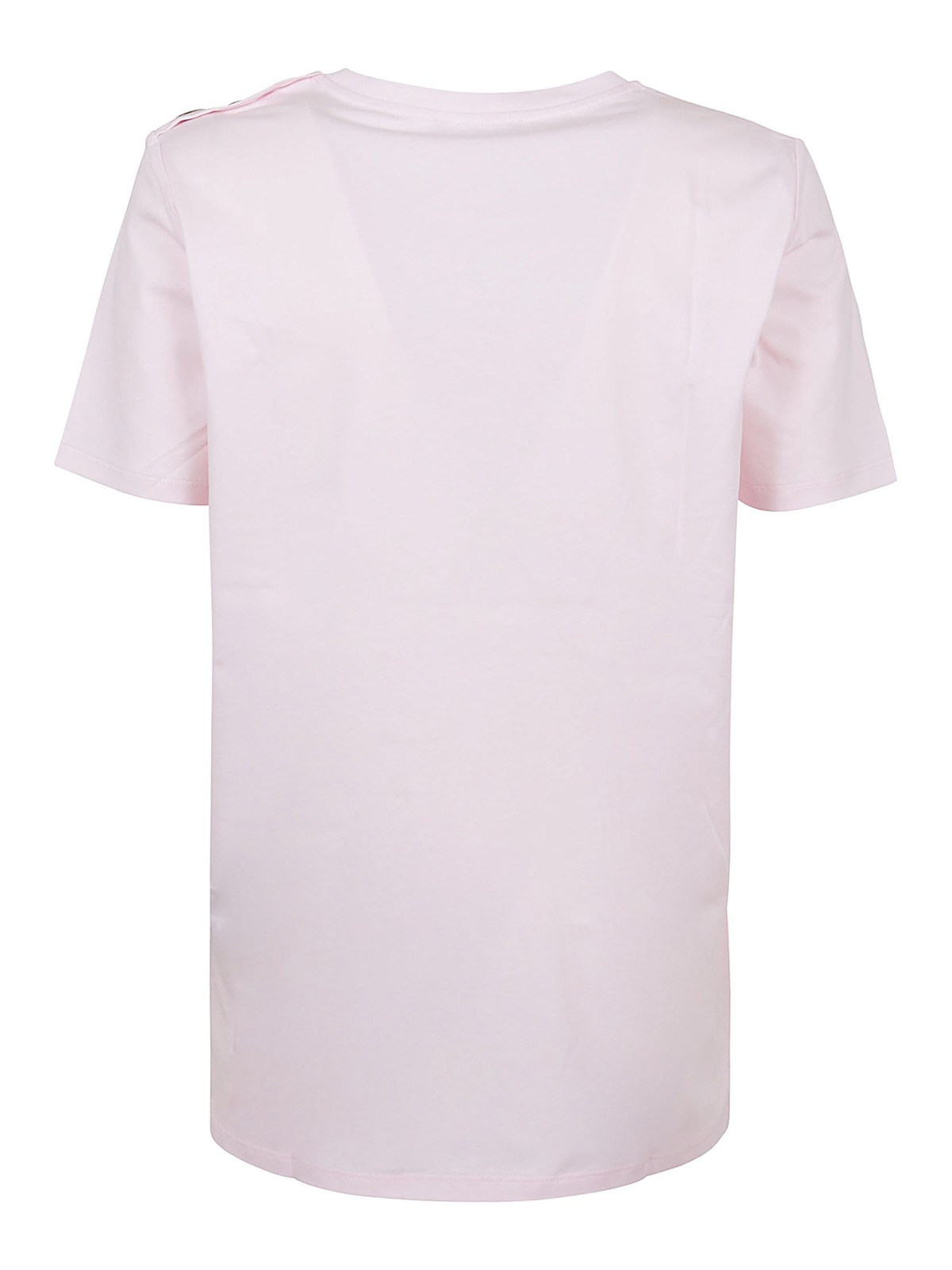 新品　BALMAIN ピンク Tシャツ XS ボタン付き 新品 BALMAIN ピンク Tシャツ XS ボタン付き