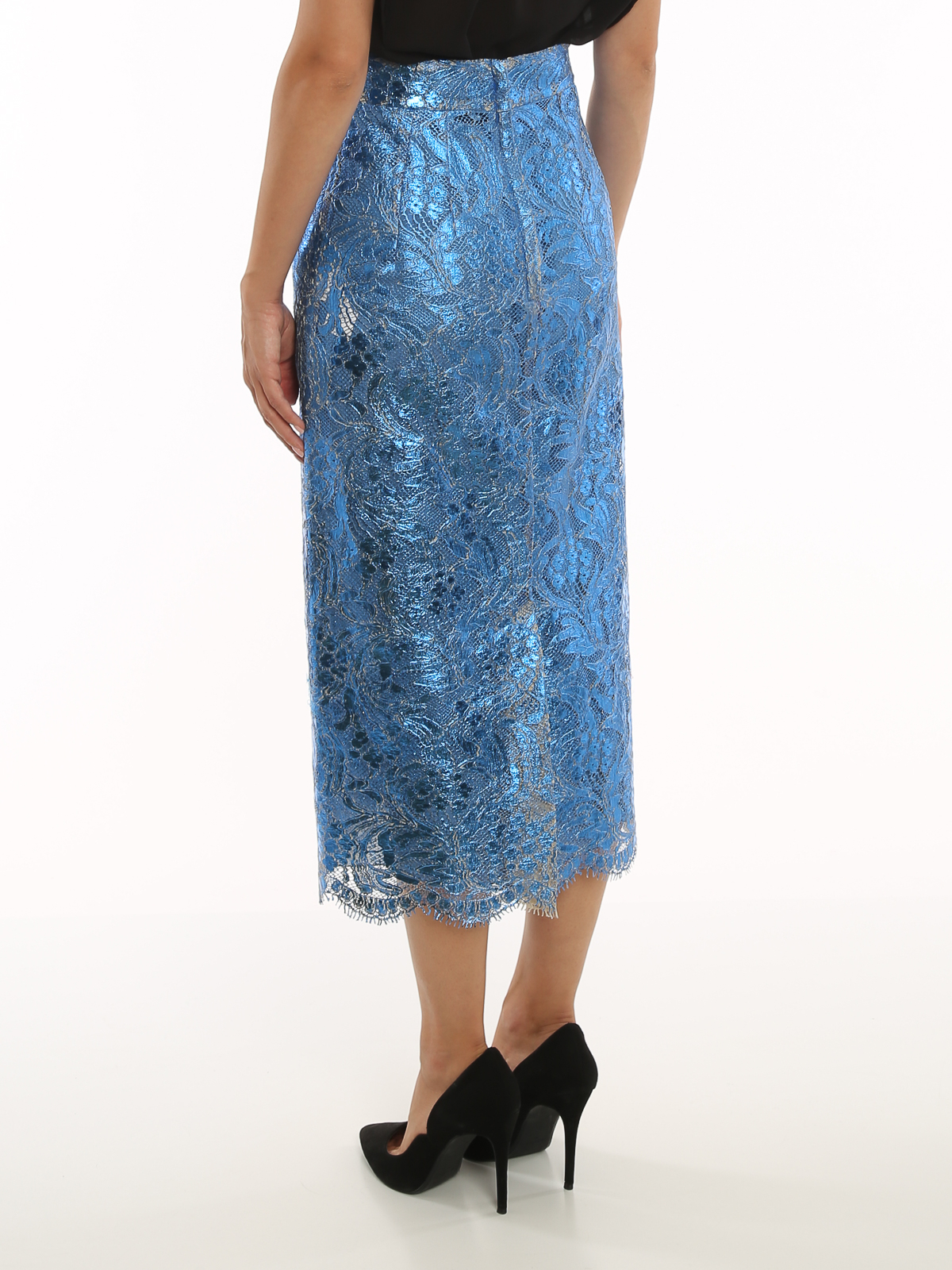 Dolce & Gabbana Lace skirt - Light Blue - Women