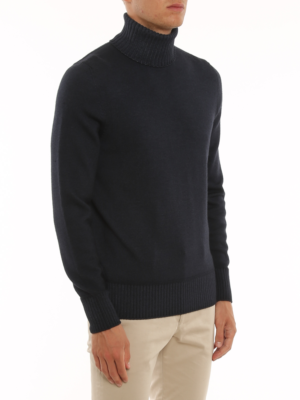 Drumohr Drumohr Greige wool turtleneck main image 1