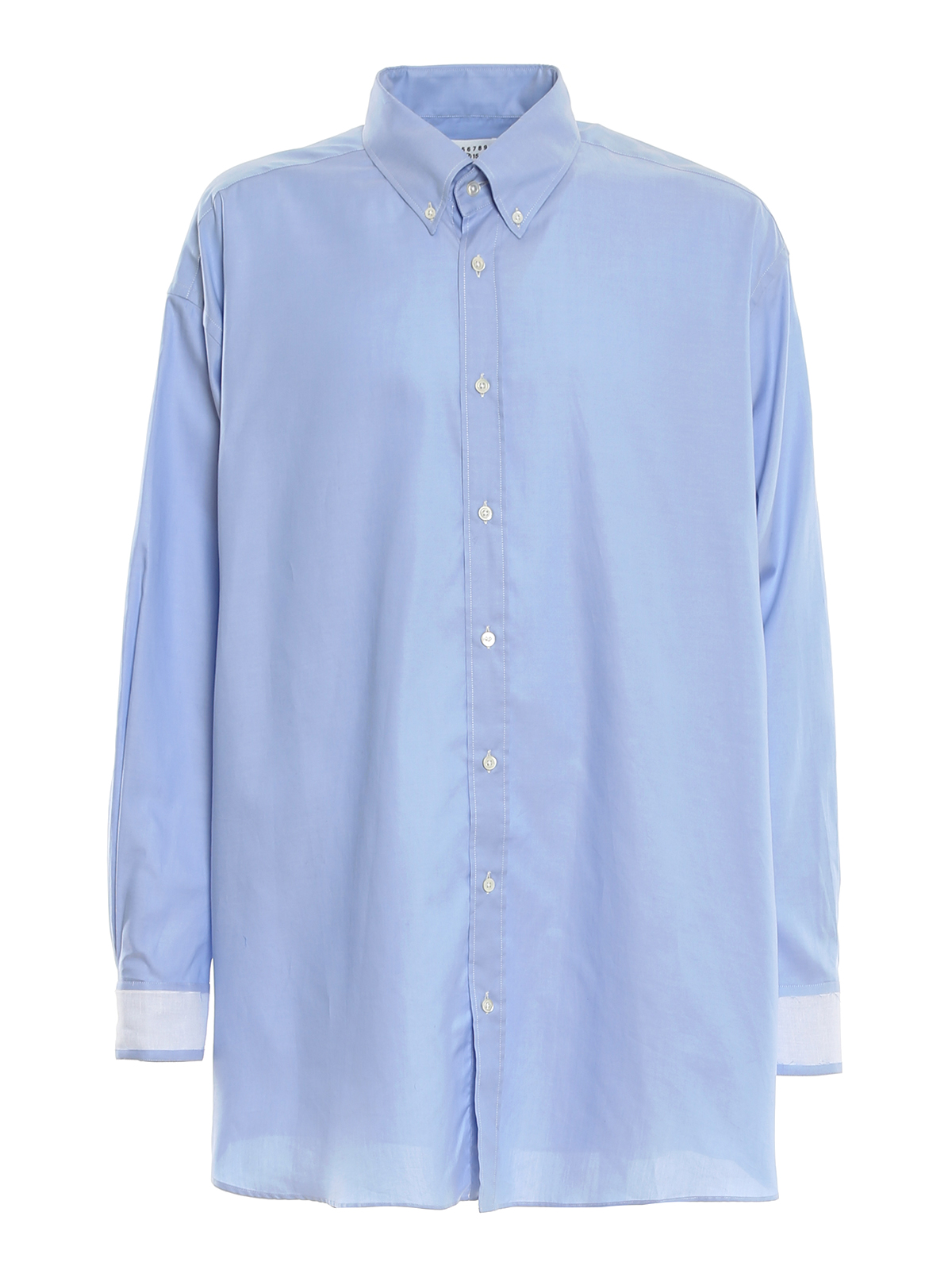 Maison Margiela Cotton Shirt In Azul Claro
