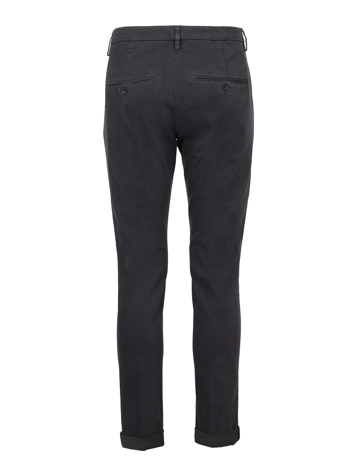 Shop Dondup Gaubert Stretch Cotton Pants In Dark Grey