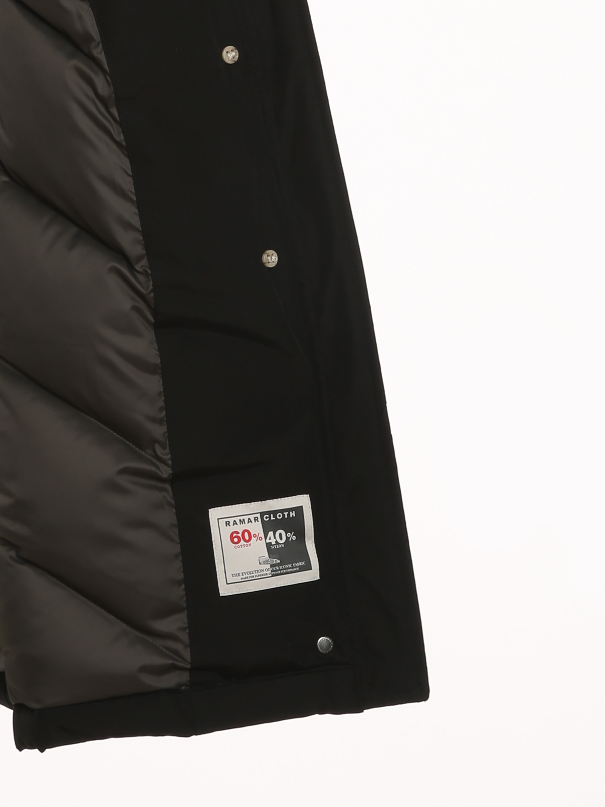 Shop Woolrich Arctic Raccoon Padded Parka In Negro
