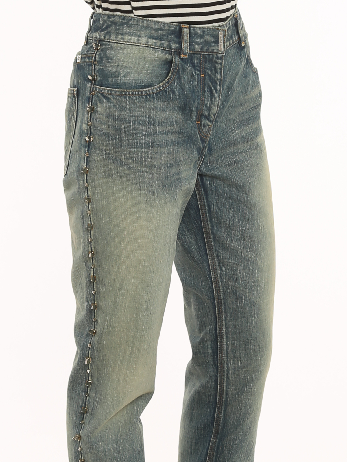Givenchy Studded side trim jeans - Medium Wash | BW50Q550N5420
