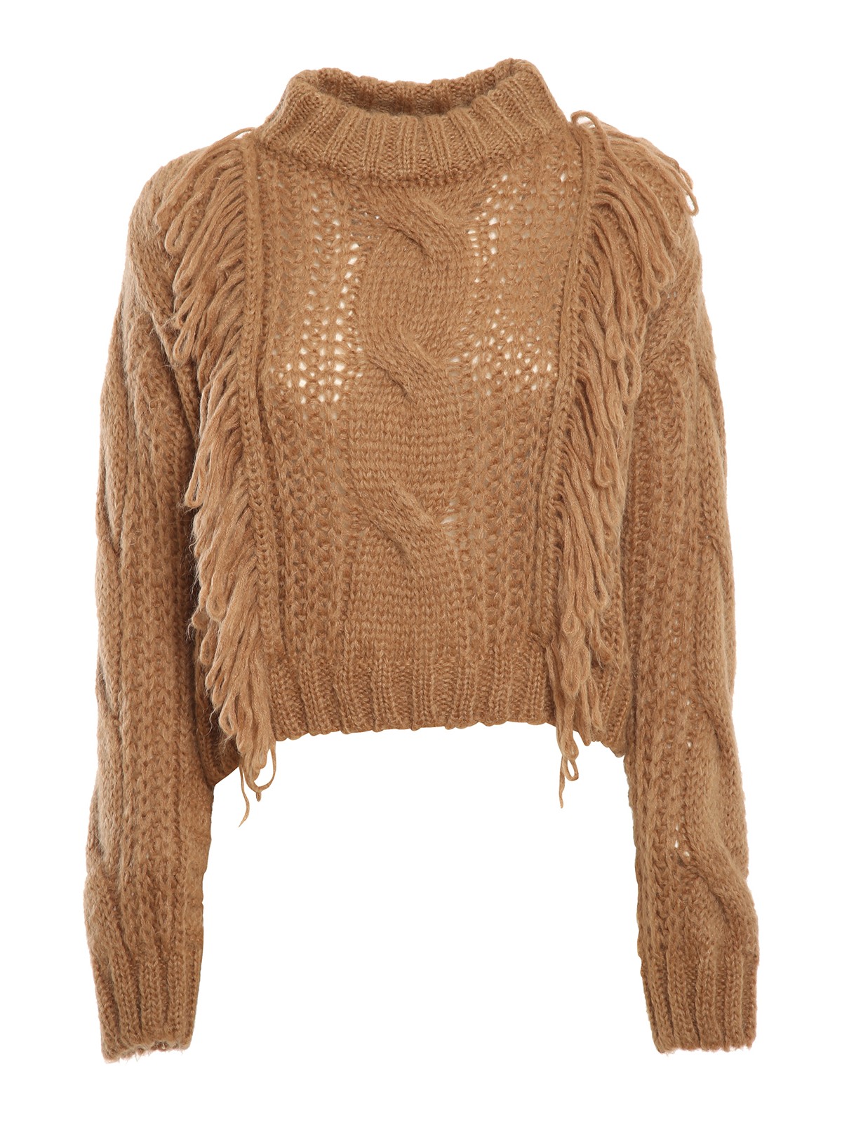 Roy Roger's Maglione a trecce in misto mohair MOHAIRFRANGE083