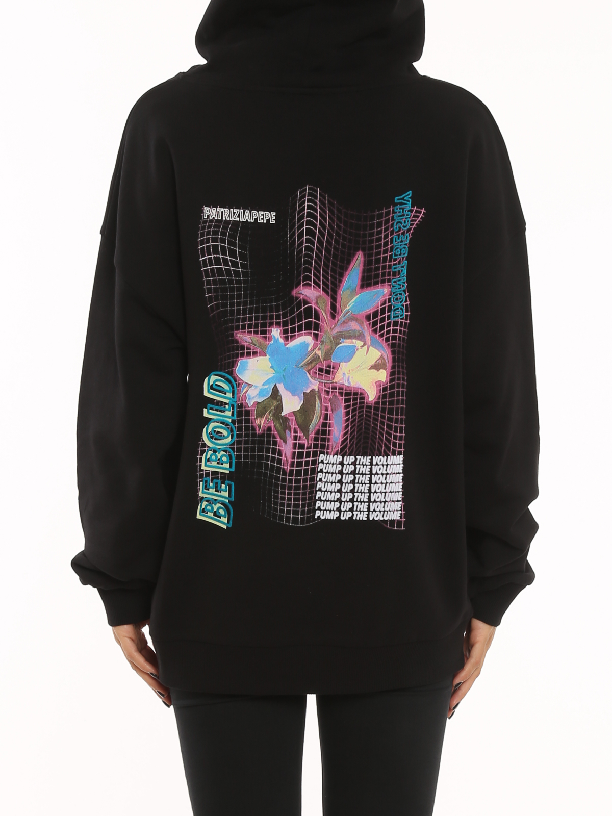 Sweatshirts & Sweaters Patrizia Pepe - Graphic print cotton hoodie -  8M1312A9J2K103