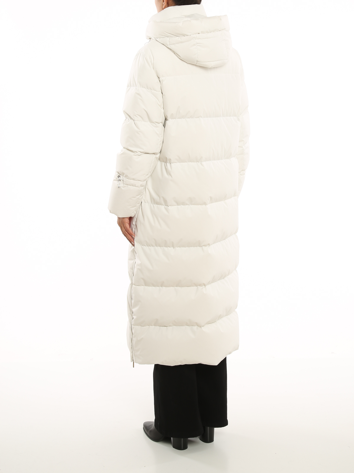 【送料&関税込】Moorer Breuil Long Hooded Down Jacket BREUIL-FUR-EDA in CAFFE: Luxury Italian Jackets for Women