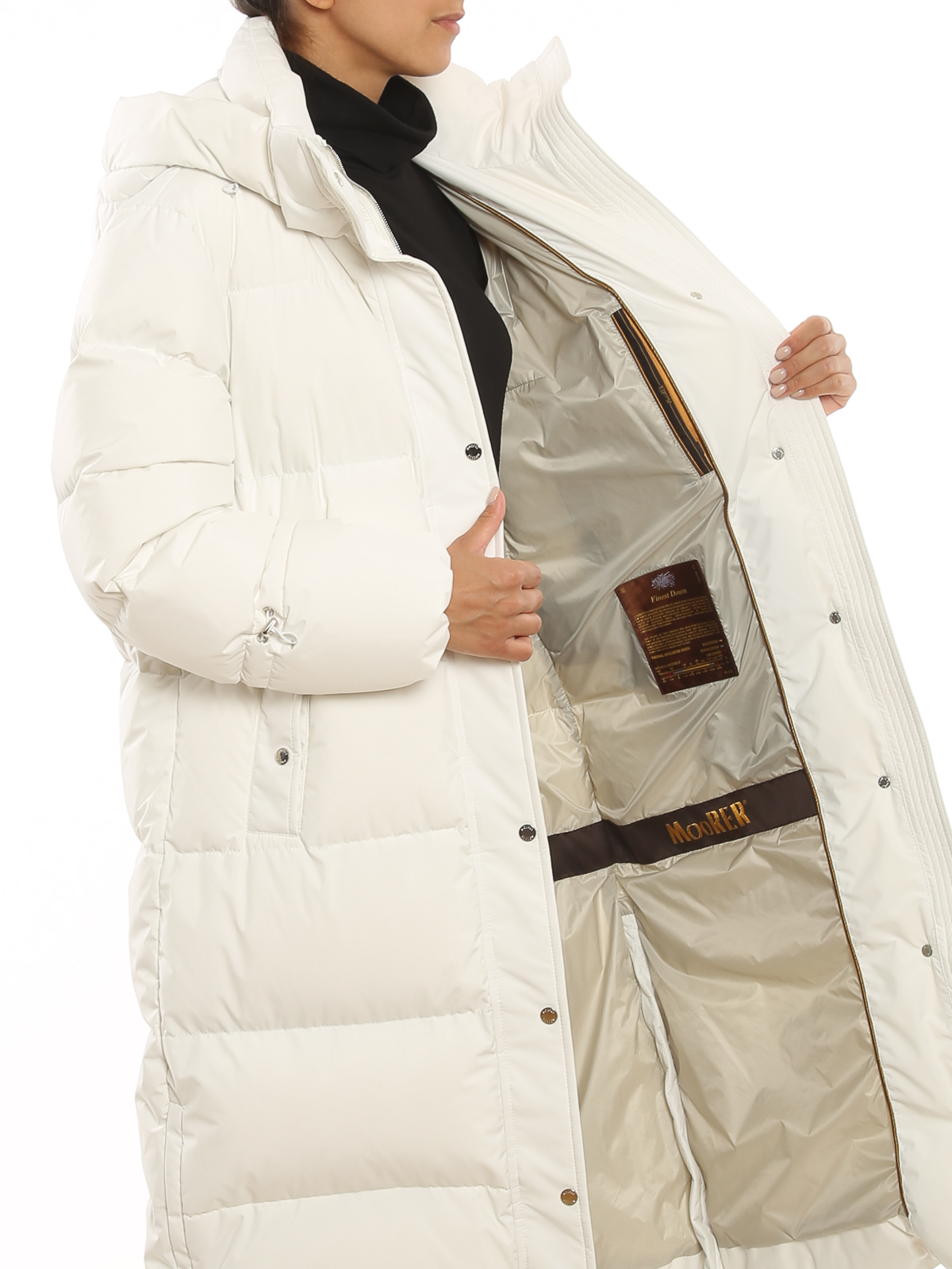 【送料&関税込】Moorer Breuil Long Hooded Down Jacket Moorer Breuil Long Hooded Down Jacket In Brown | ModeSens