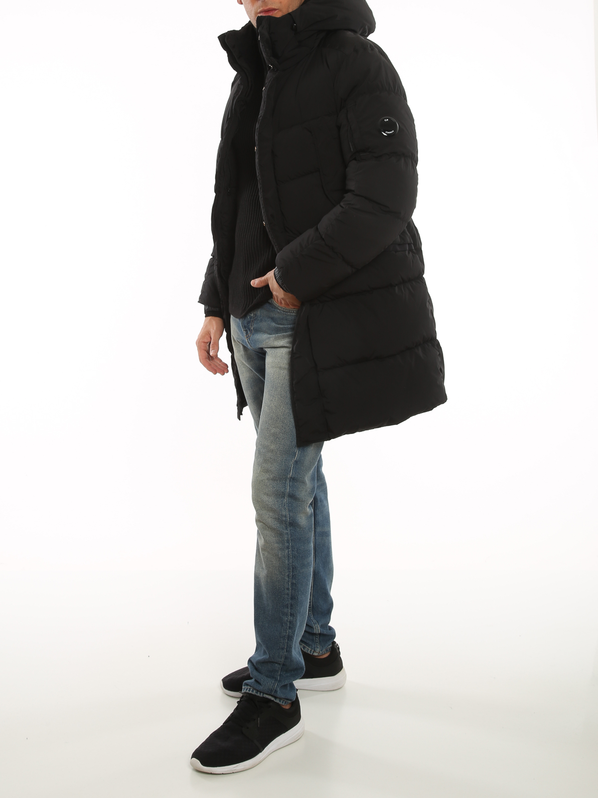 C.P. Company Nycra-R long puffer jacket | 11CMOW250A005864G999