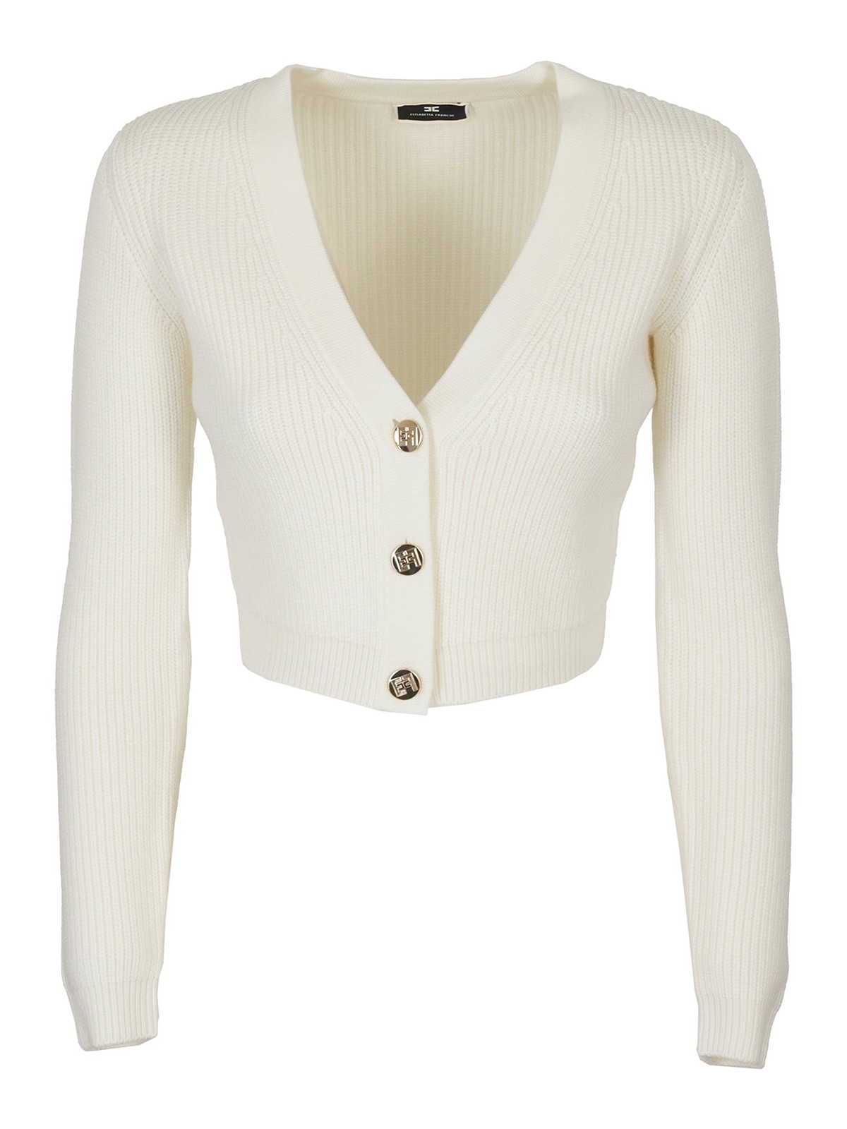 Cardigan Elisabetta Franchi - Cardigan con bottoni dorati - MK34S16E2360