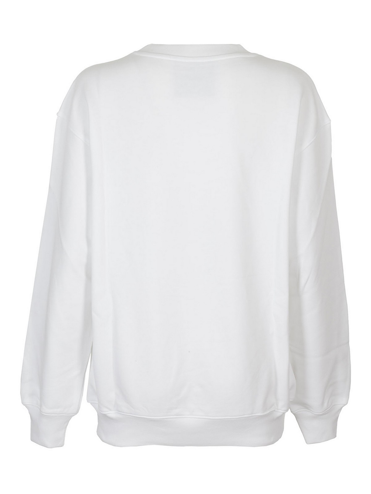 Shop Moschino Teddy Bear Printed Sweatshirt In White