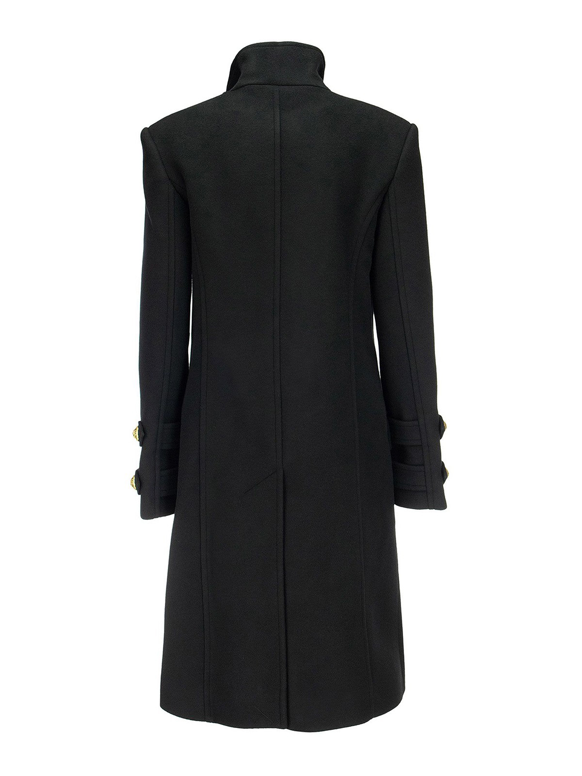 Balmain ロングコート - 黒 - ブラック|WF1UC000W0060PA