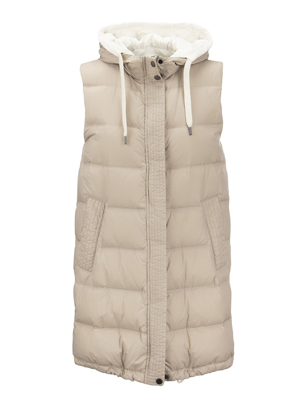 Brunello Cucinelli Cashmere long cardigan with padded vest