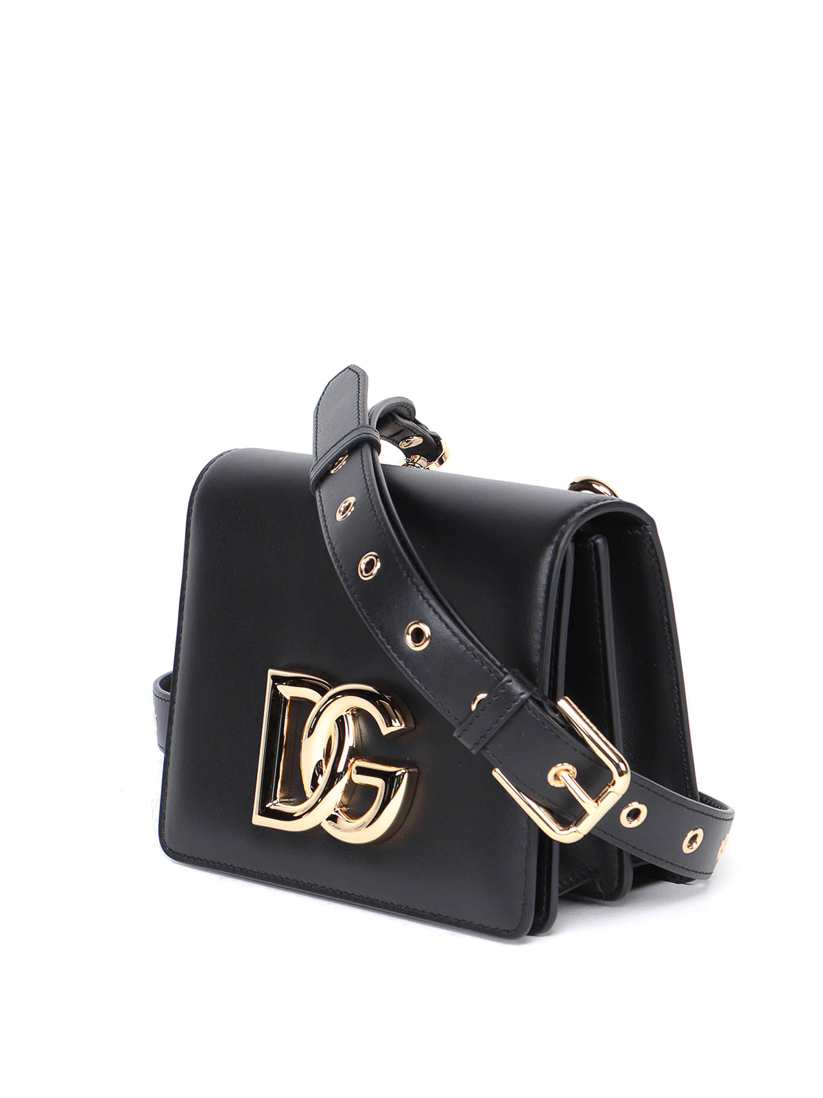 Shop Dolce & Gabbana Dg Logo Crossbody Bag In Black