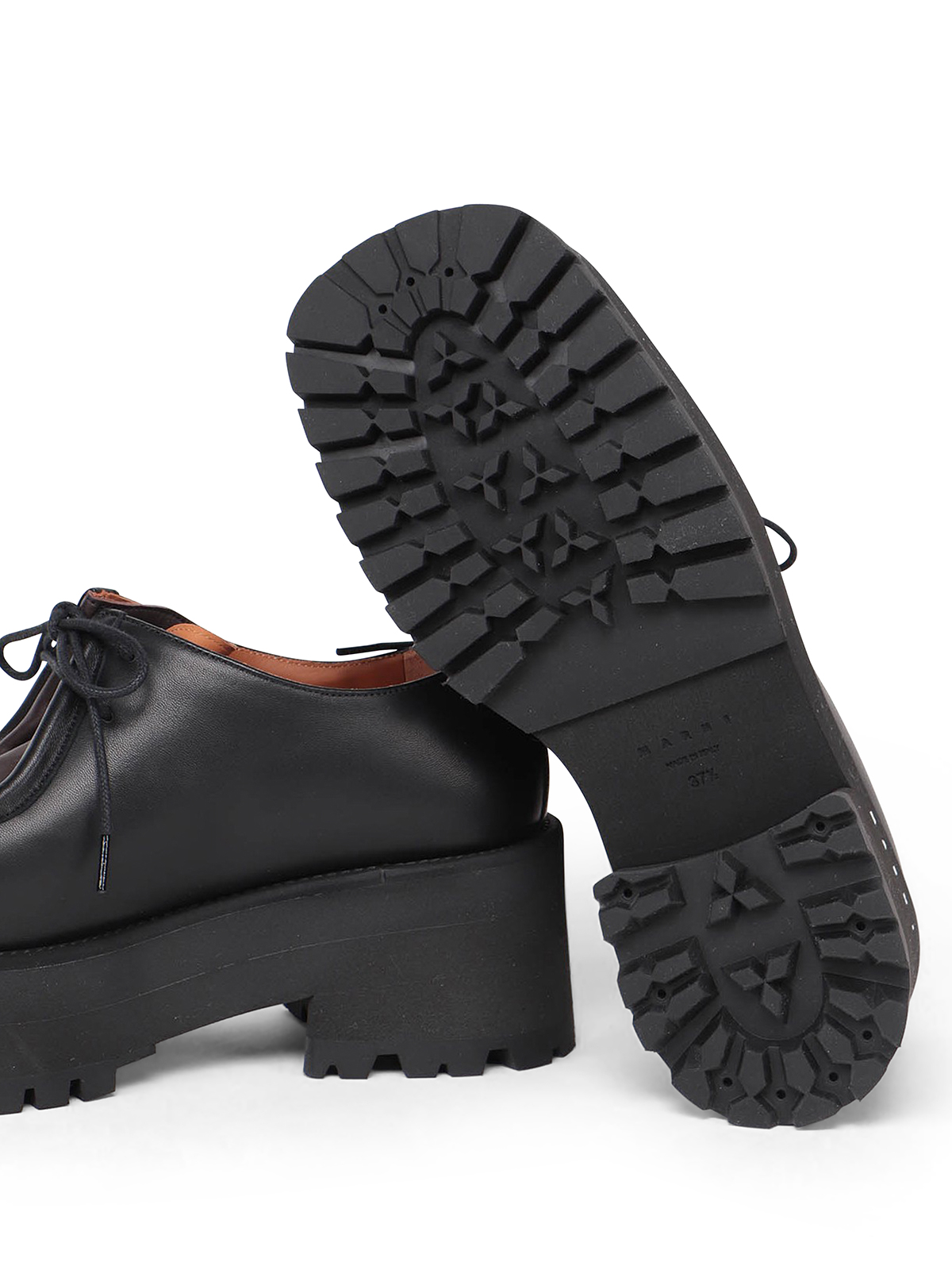 Marni Platform lace-up shoes - Black - Women