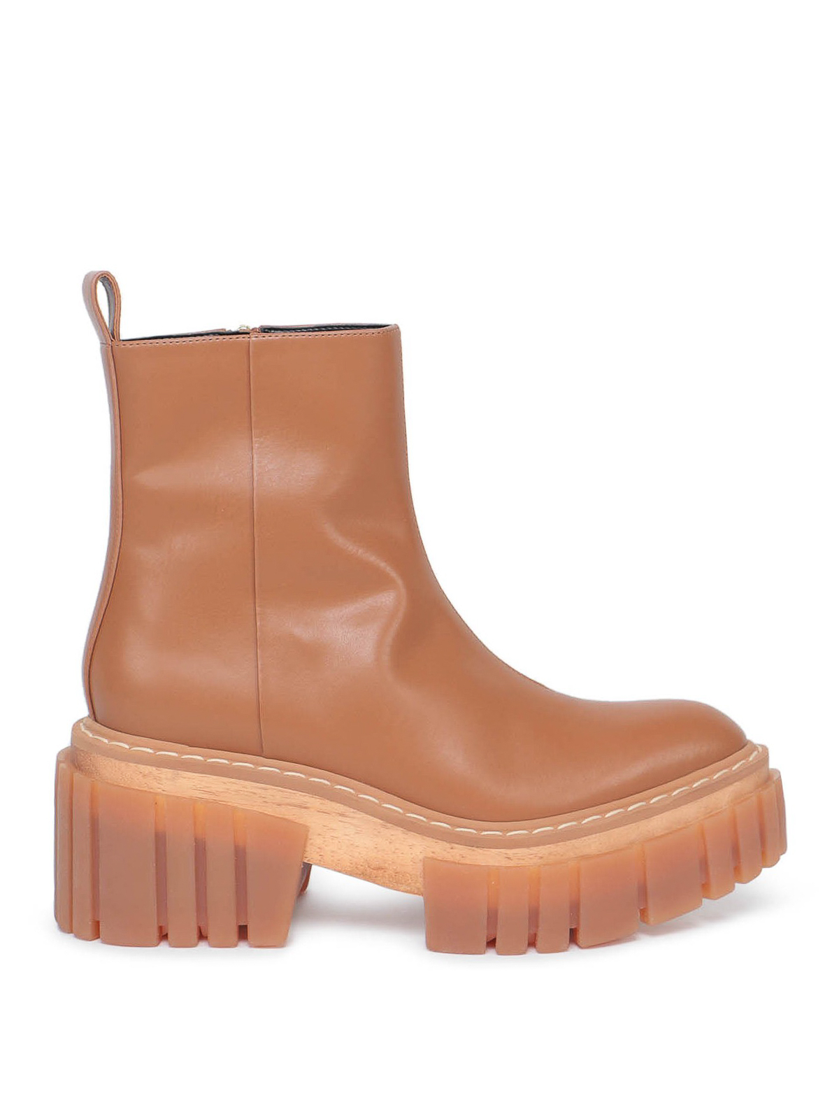 Stella Mccartney Emily Ankle Boots In Brown