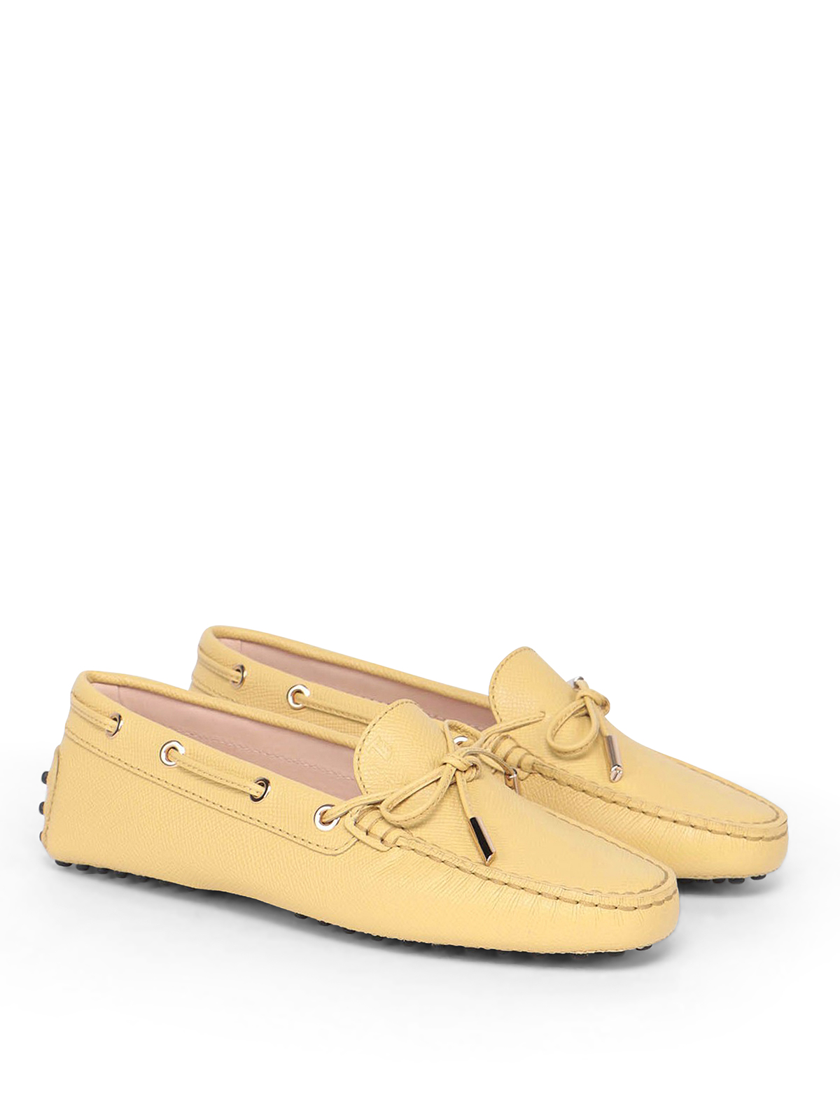 Tod's Gommino Driving Loafers In Yellow