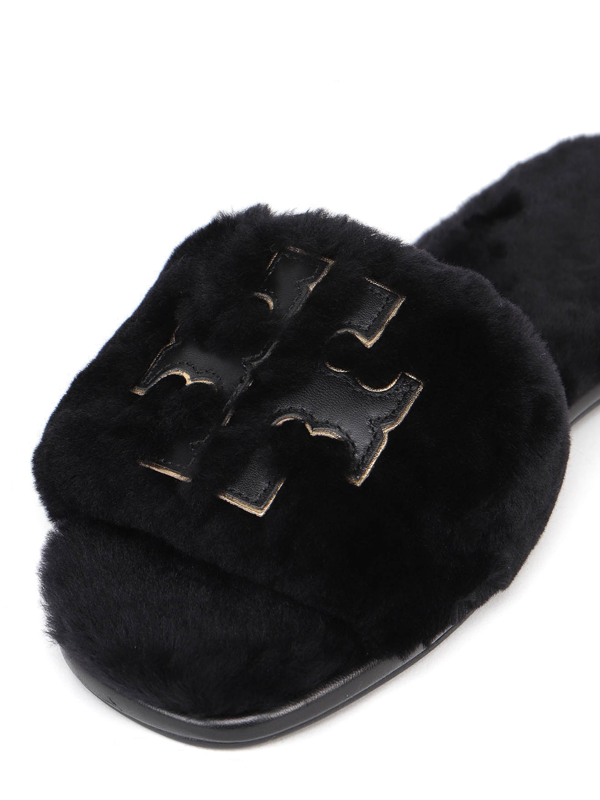 Tory burch fur slides hot sale