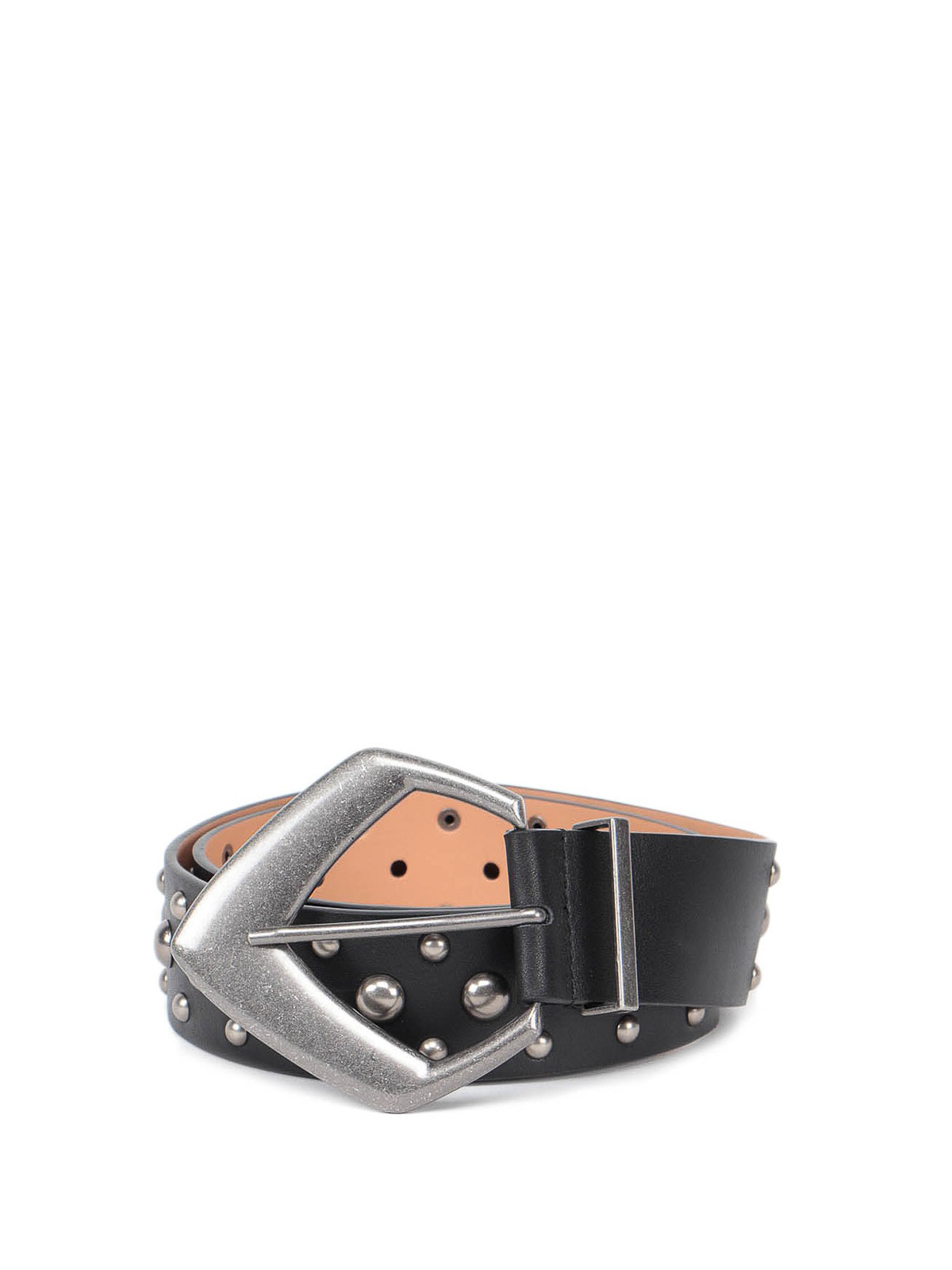 Jacob Cohen Studded Leather Belt Women grey Belts Leather belt JACOB COHEN Grey size 80 cm in Leather - 52726831 main image 2