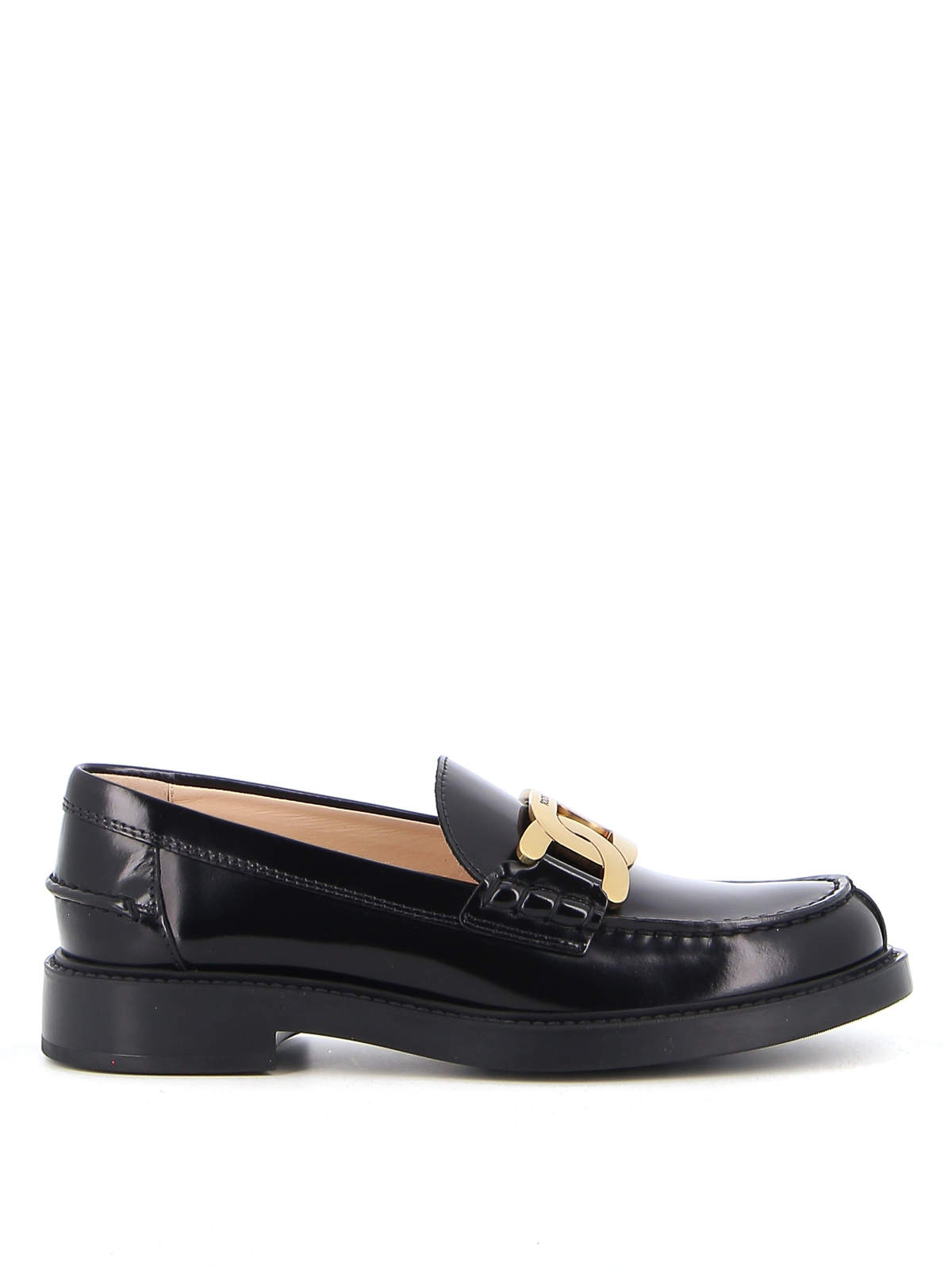 Shop Tod's Leather Loafers In Negro