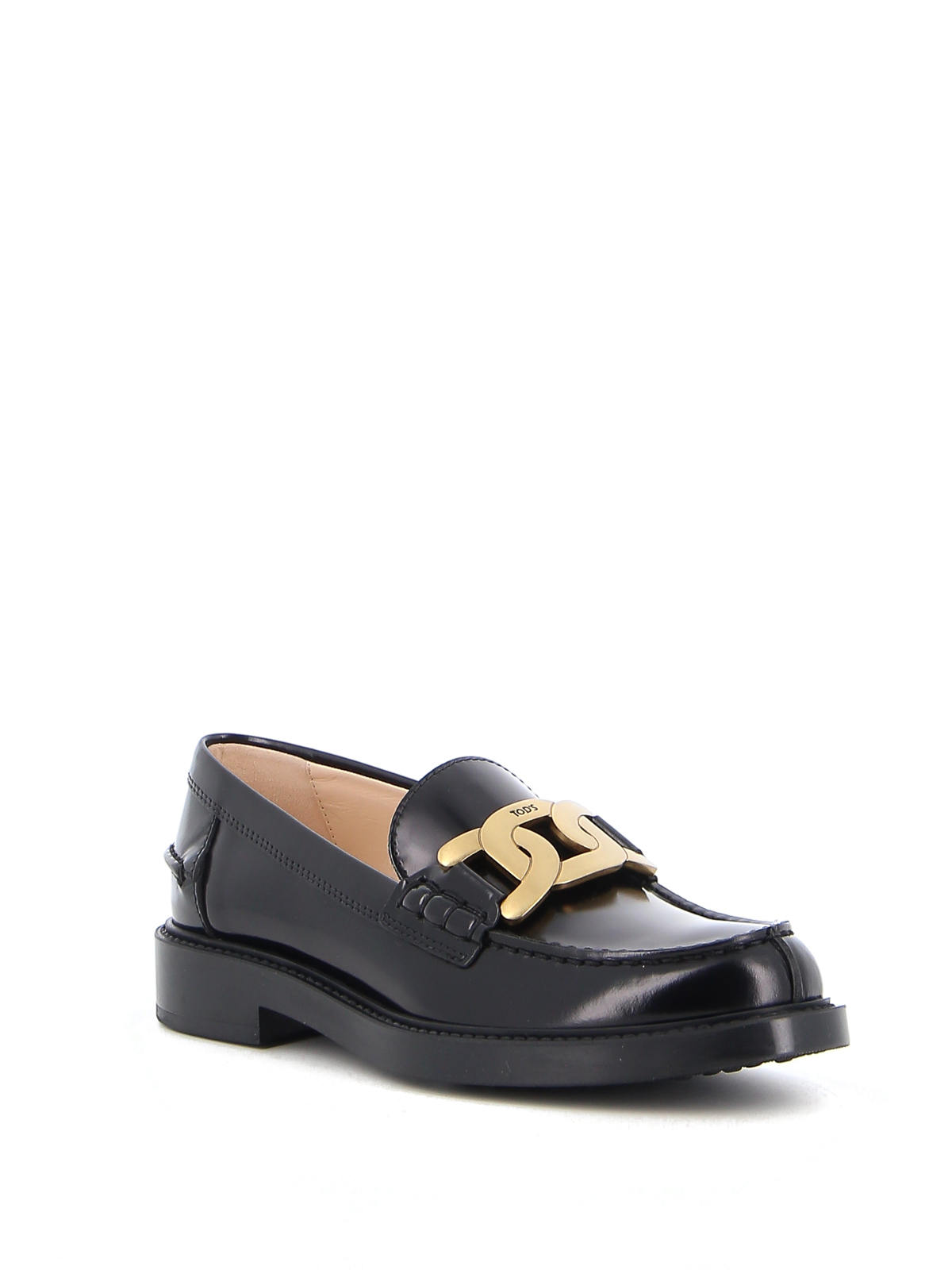 Shop Tod's Leather Loafers In Negro