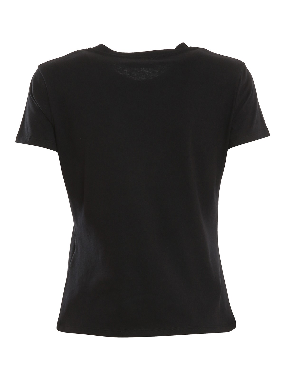 Elisabetta Franchi Jersey T-shirt with piercings | MA20616E2110