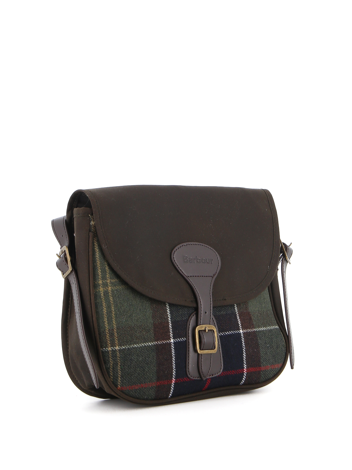 Whitley wool and faux leather bag