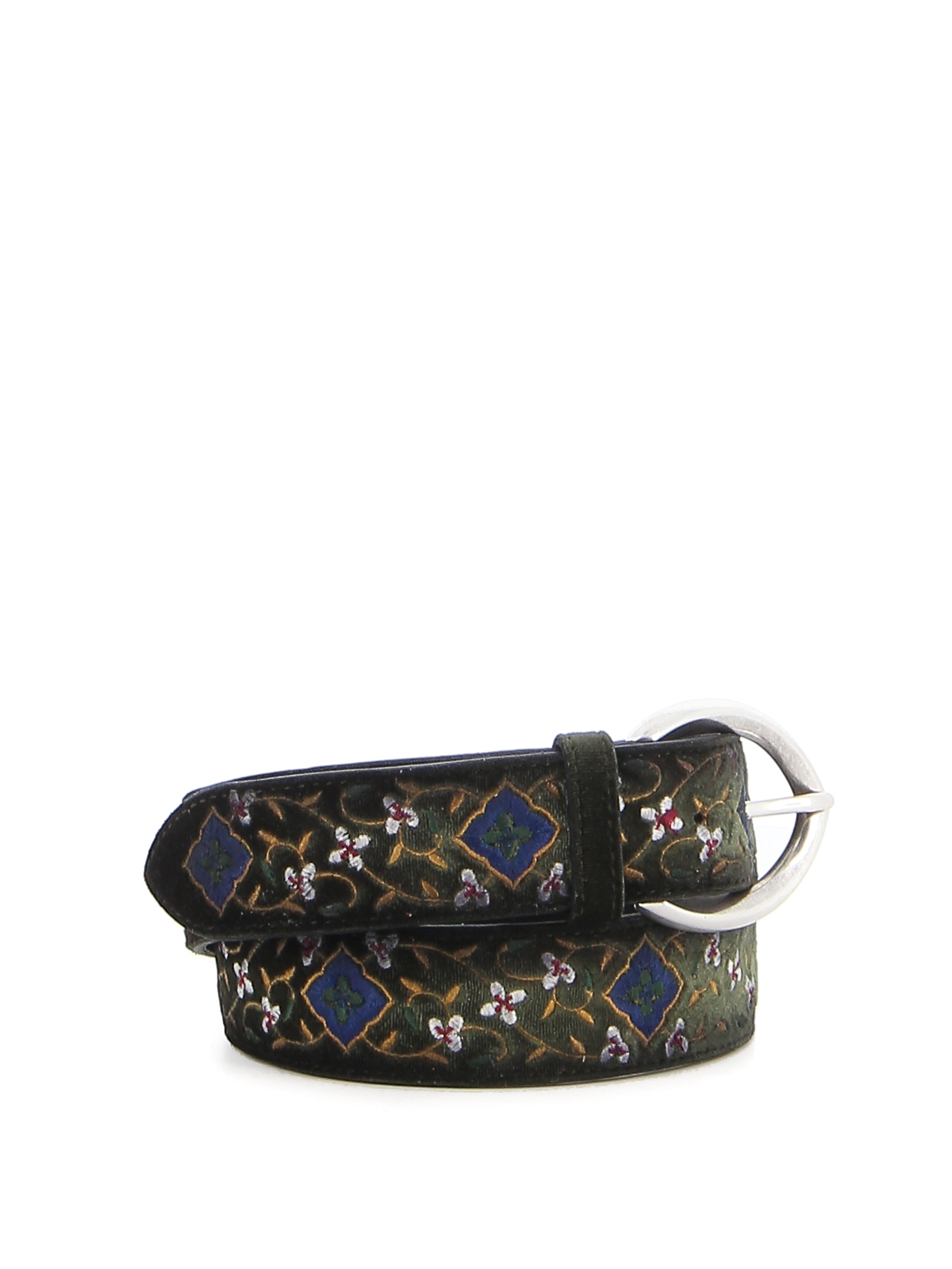 Orciani Velvet Majolic belt Green D10141VELVETMAJOLICVERDE