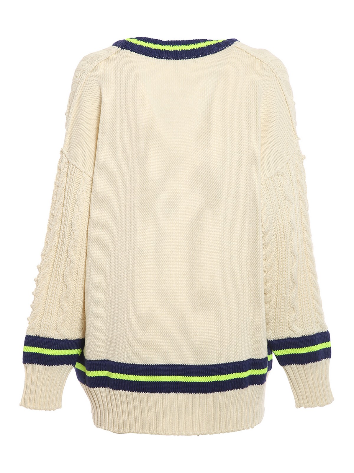 Pull Crème Philosophy Di Lorenzo Serafini – Taille L – Laine – Encolure Ronde – Neuf Avec Étiquettes