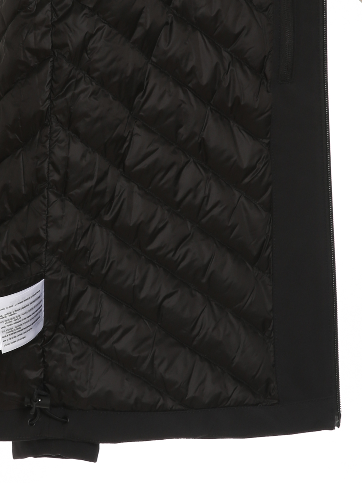 Shop Woolrich Pacific Soft Shell Padded Jacket In Negro