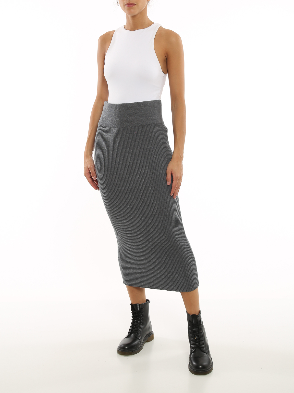 Michael kors skirts clearance grey