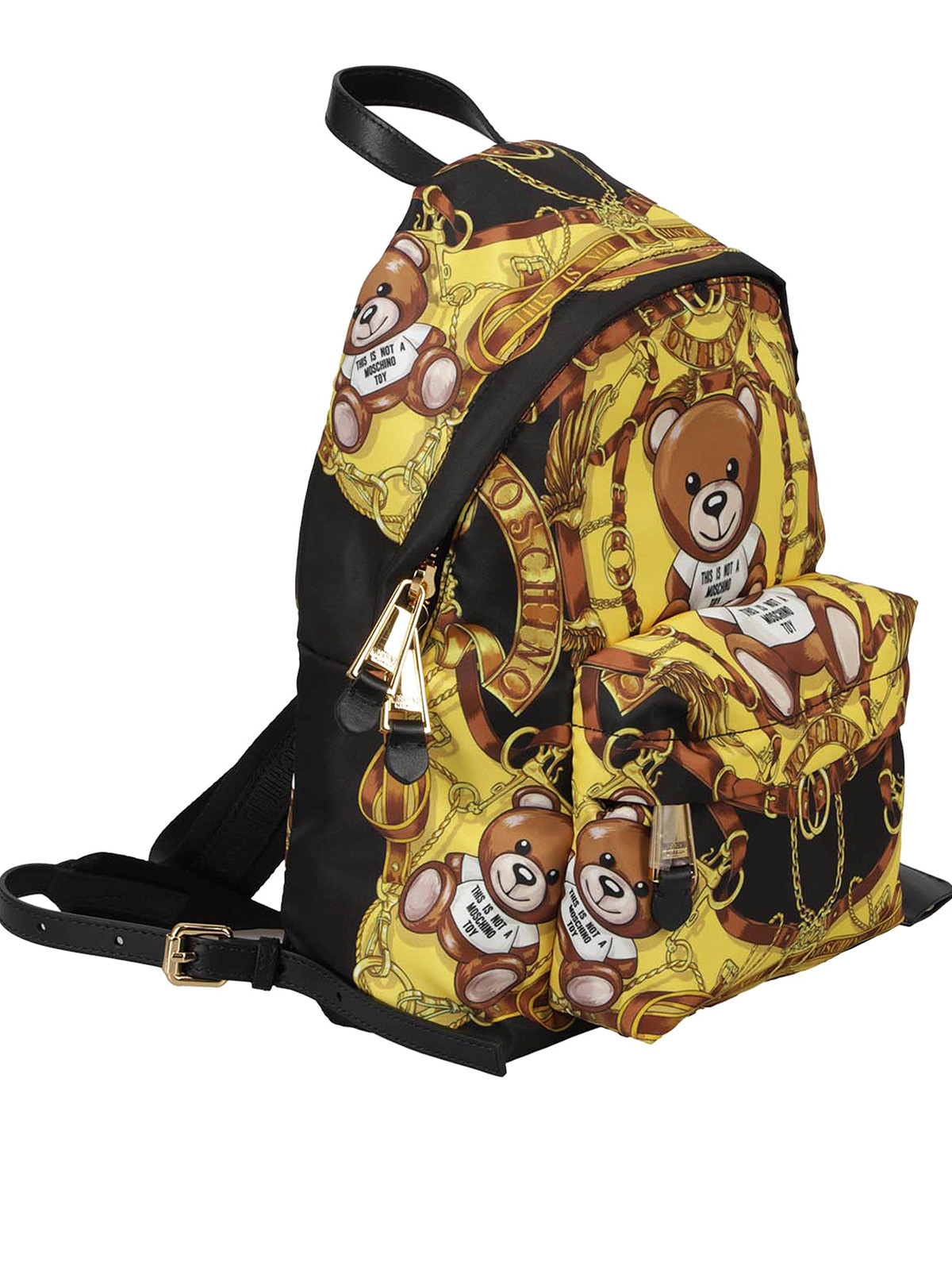 Shop Moschino Teddy Bear Printed Backpack In Negro